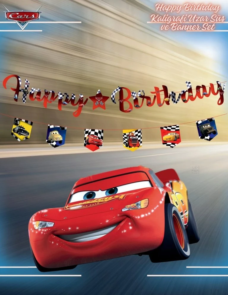 Cars Temalı Doğum Günü Parti Seti