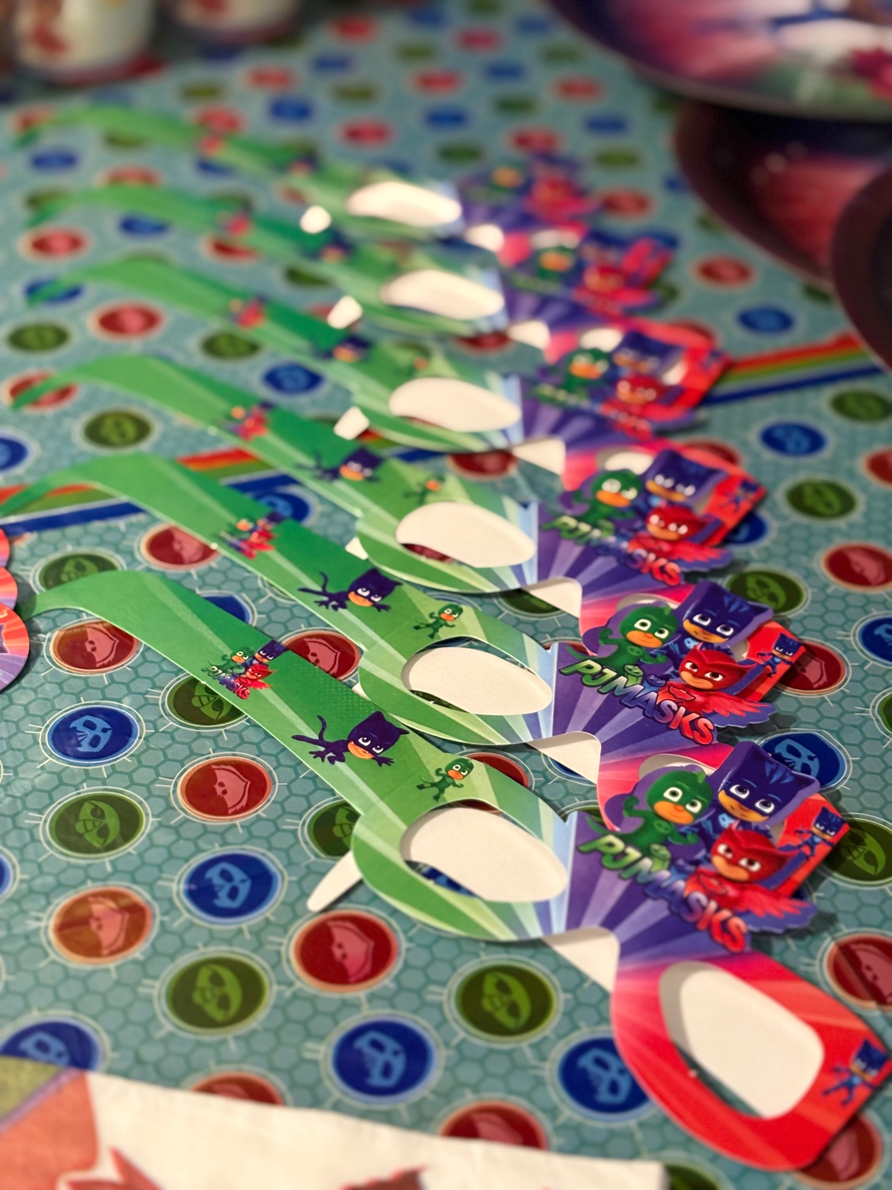 Pijamaskeliler Temalı Doğum Günü Parti Seti