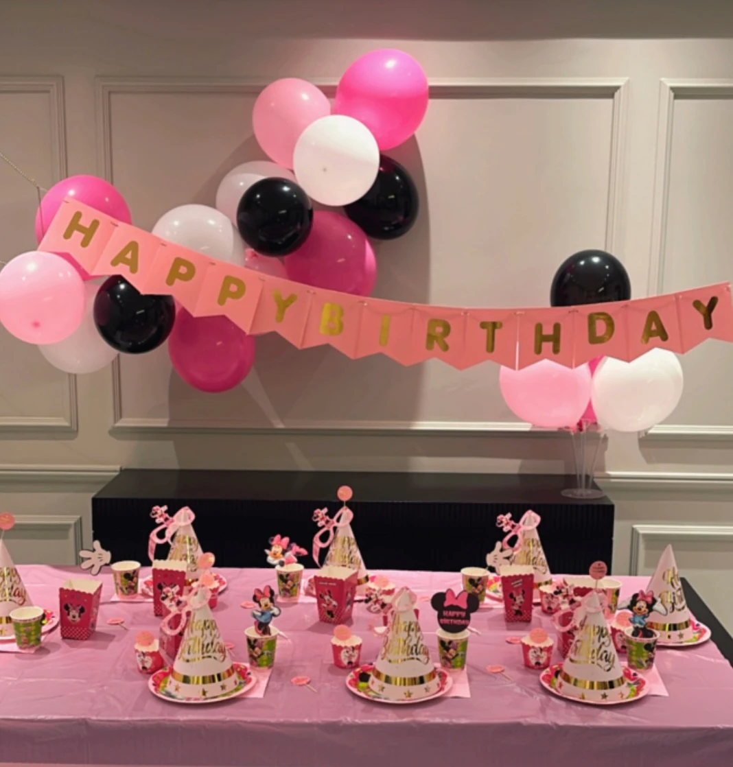 Minnie Mouse Temalı Doğum Günü Parti Seti