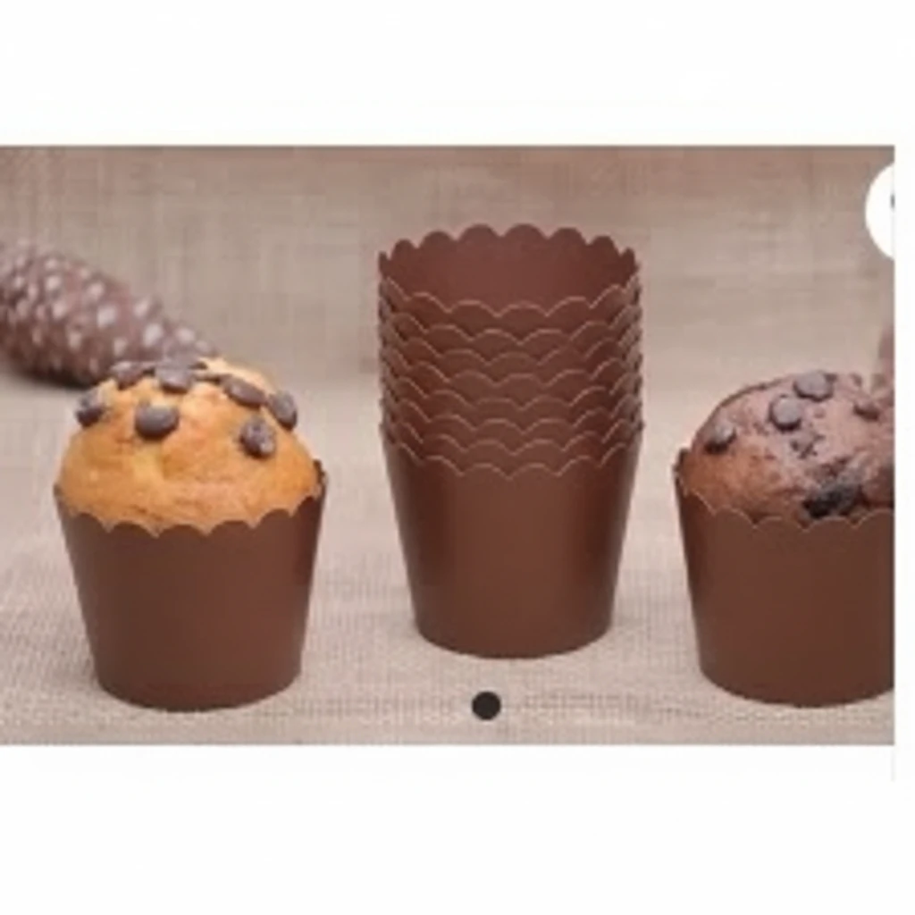 Düz Kahverengi Kek Küpsülü