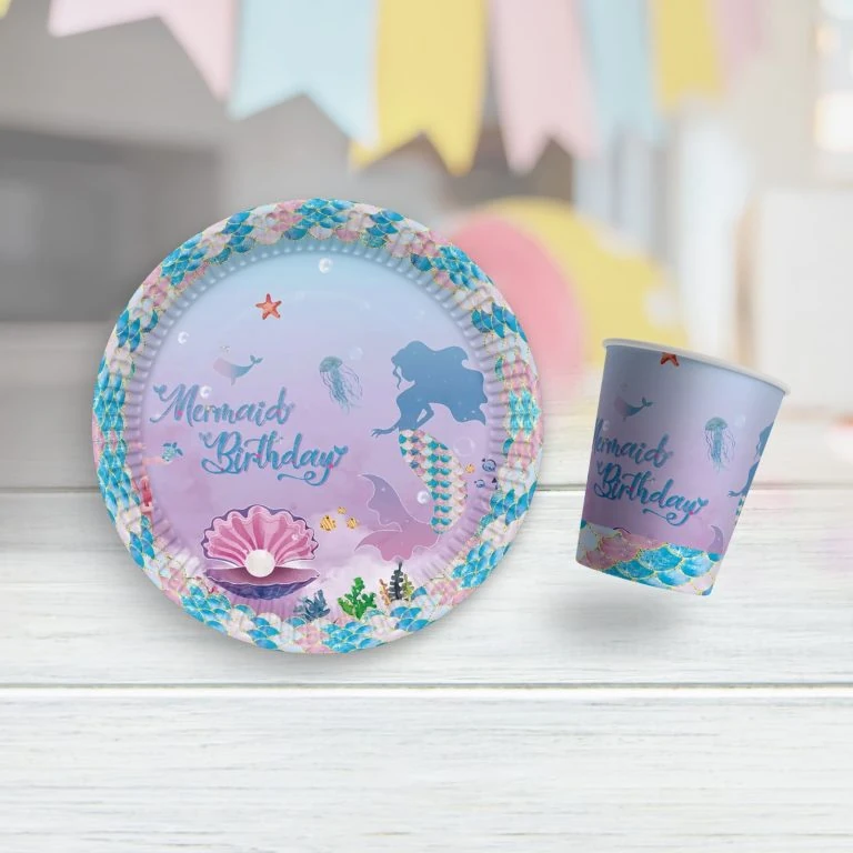Deniz Kızı Temalı Doğum Günü Parti Seti