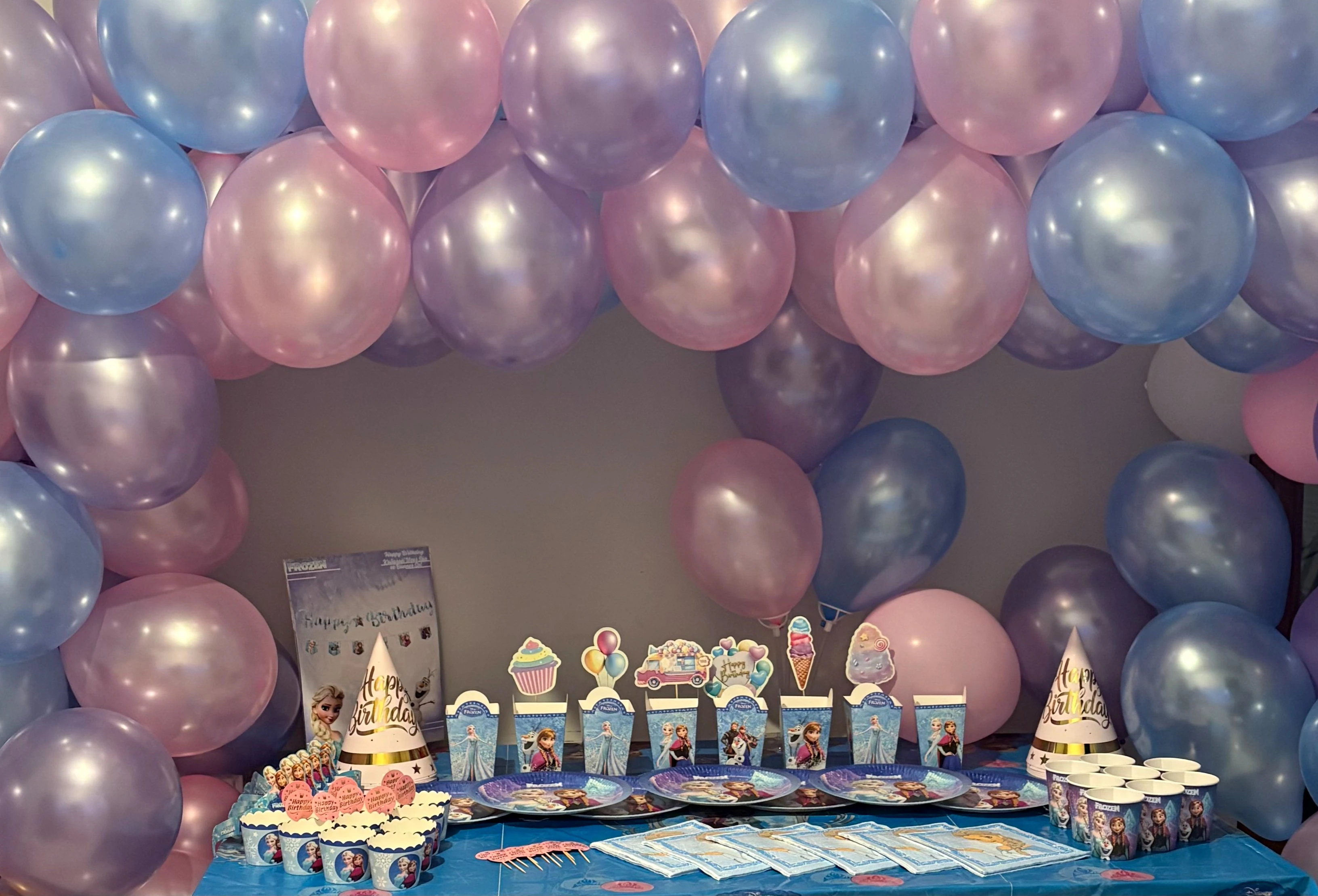 Frozen Temalı Doğum Günü Parti Seti