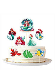 Deniz Kızı Pasta Üstü Figür Süs Set