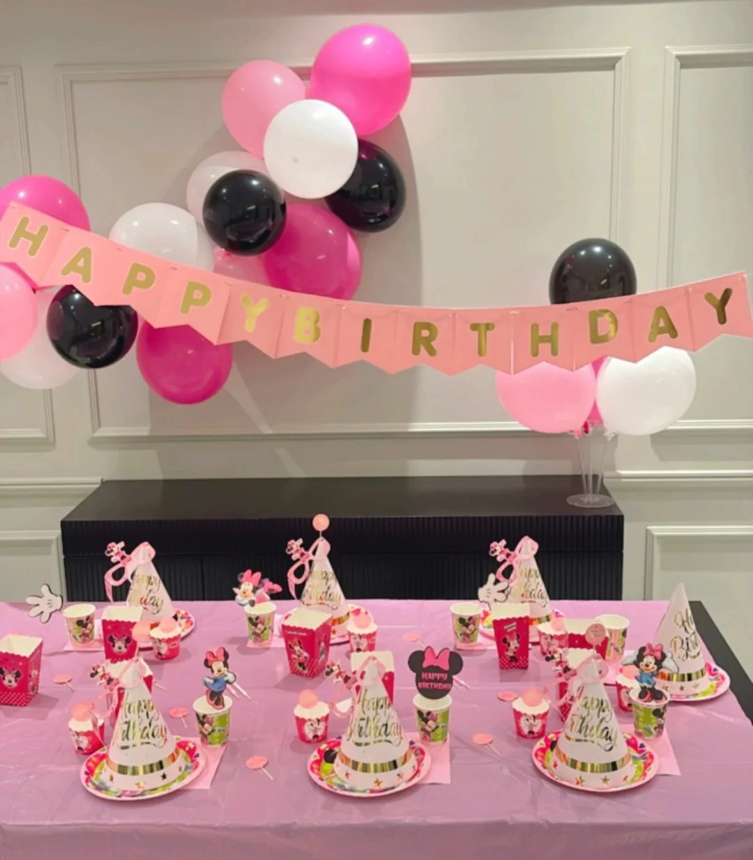 Minnie Mouse Temalı Doğum Günü Parti Seti