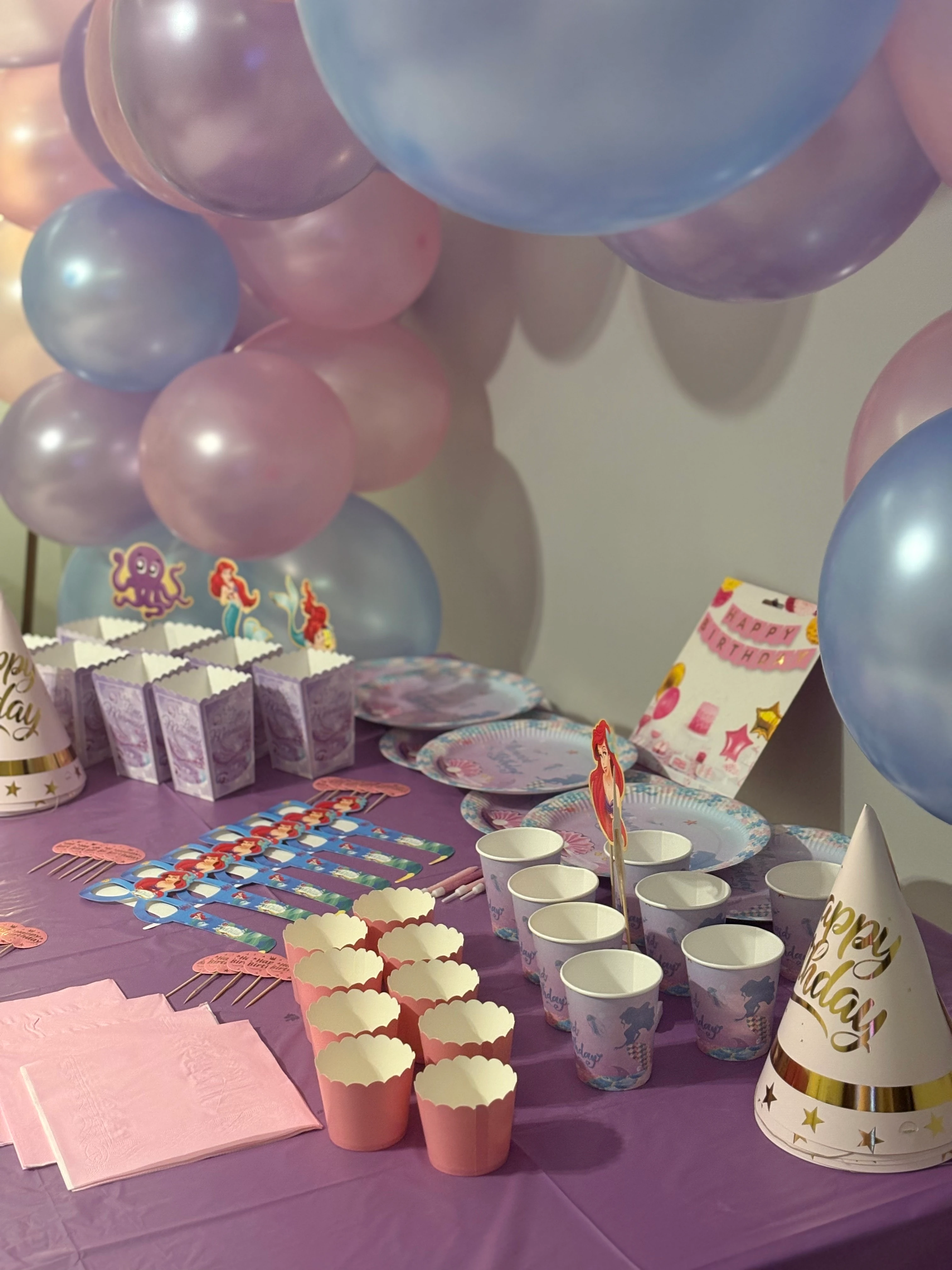 Deniz Kızı Temalı Doğum Günü Parti Seti