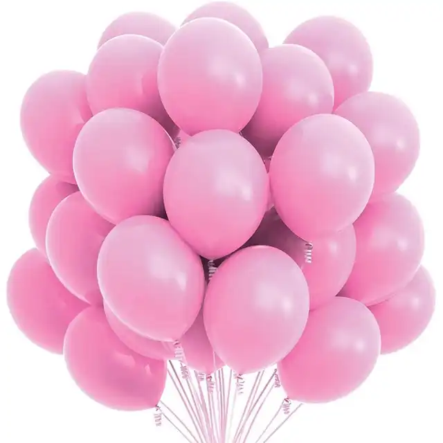 Açık Pembe Makaron Balon 5'li