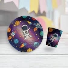 Uzay Tabak Bardak Set 8'li