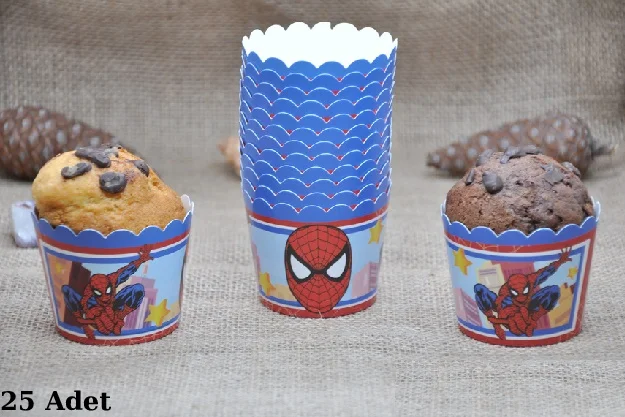 Spiderman Temalı Doğum Günü Parti Seti