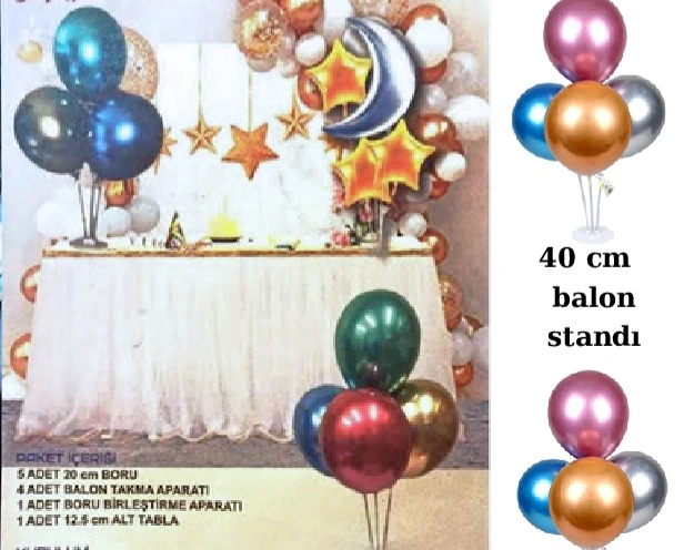 Ayaklı 4'lü Balon Standı