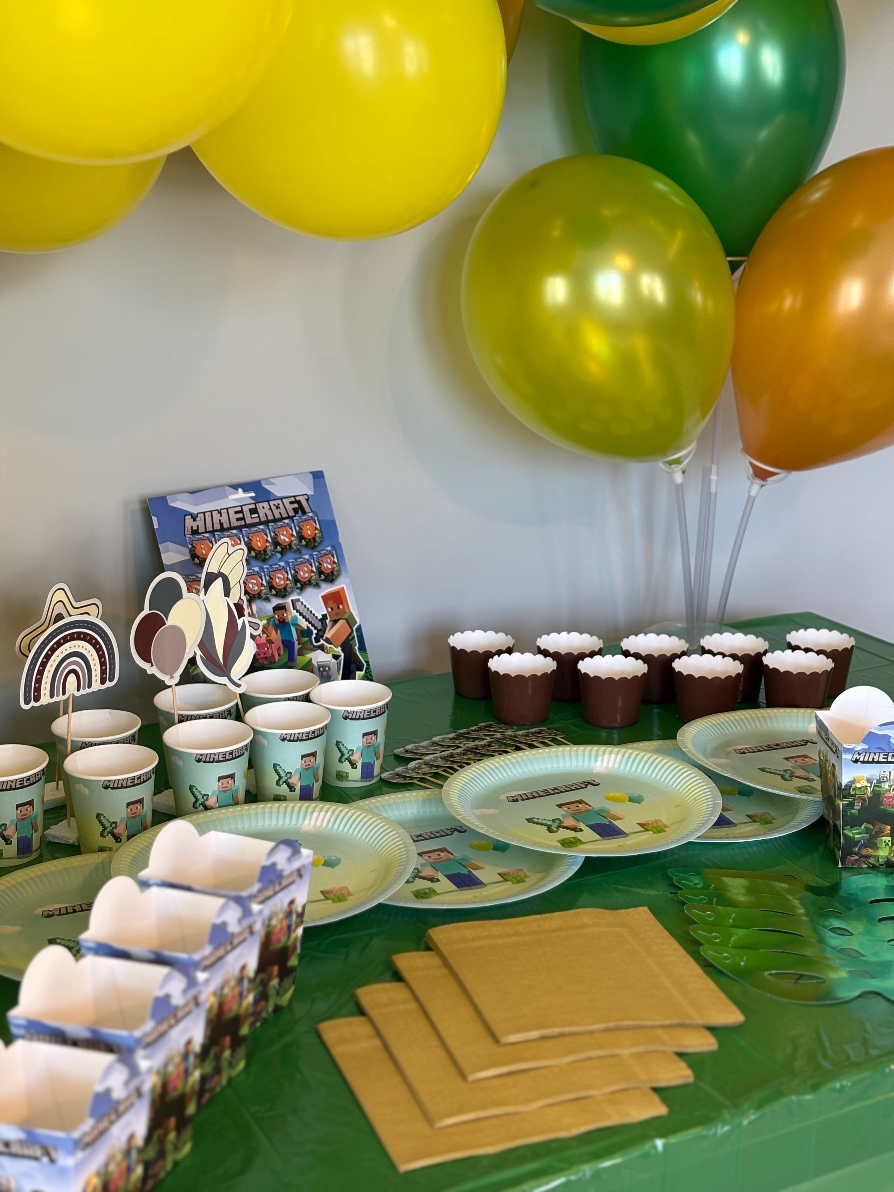 Minecraft Doğum Günü Parti Seti