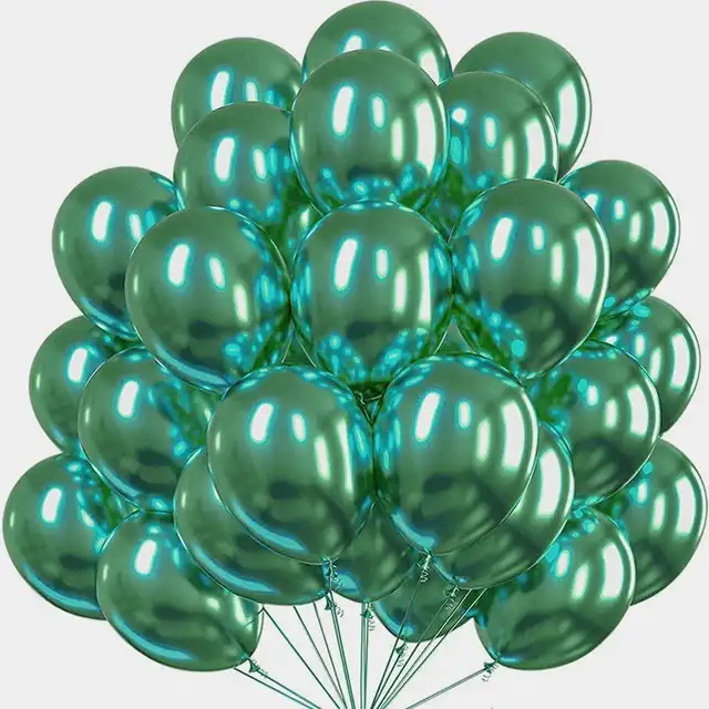 Yeşil Metalik Balon 5'li