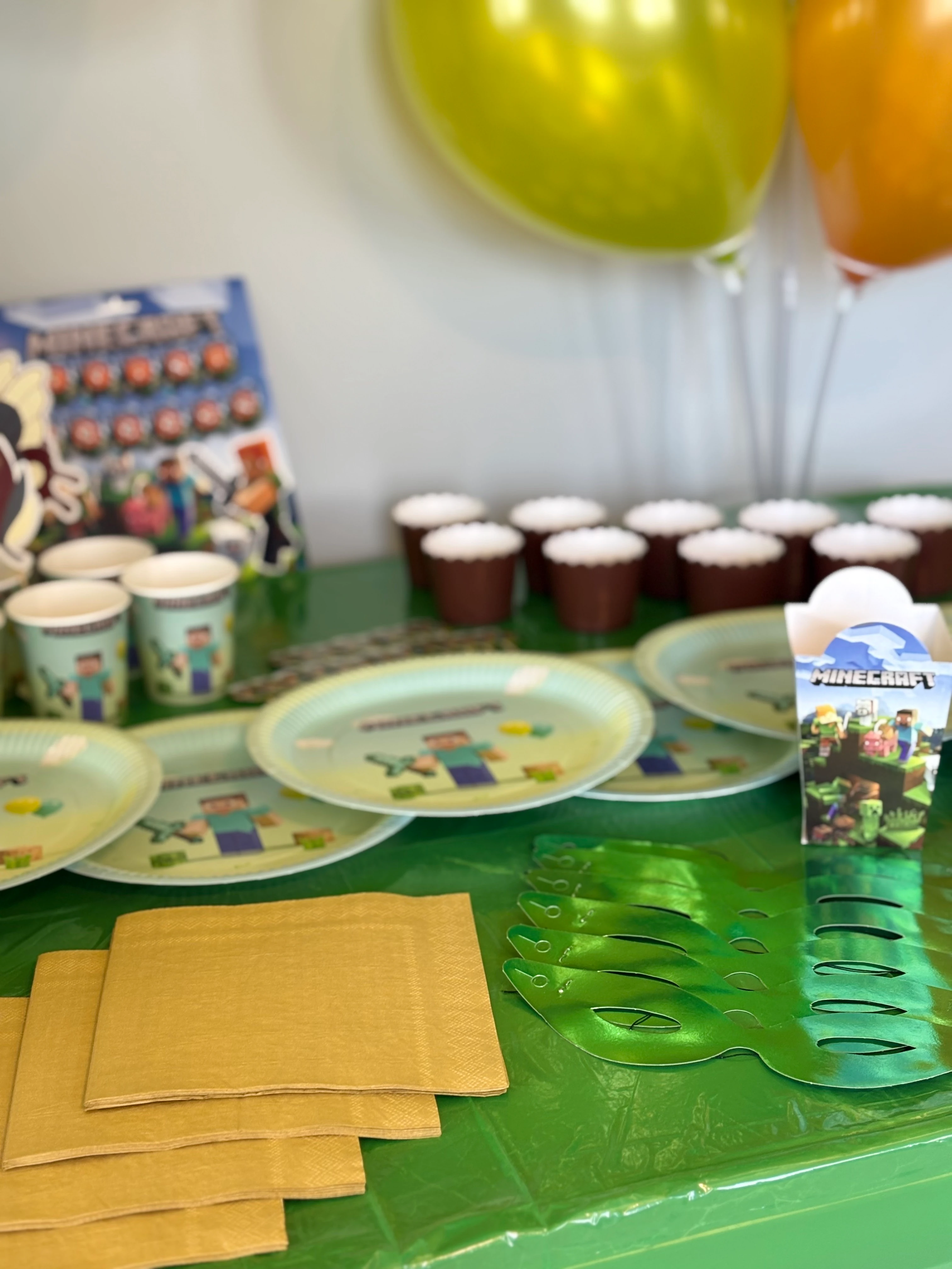 Minecraft Doğum Günü Parti Seti