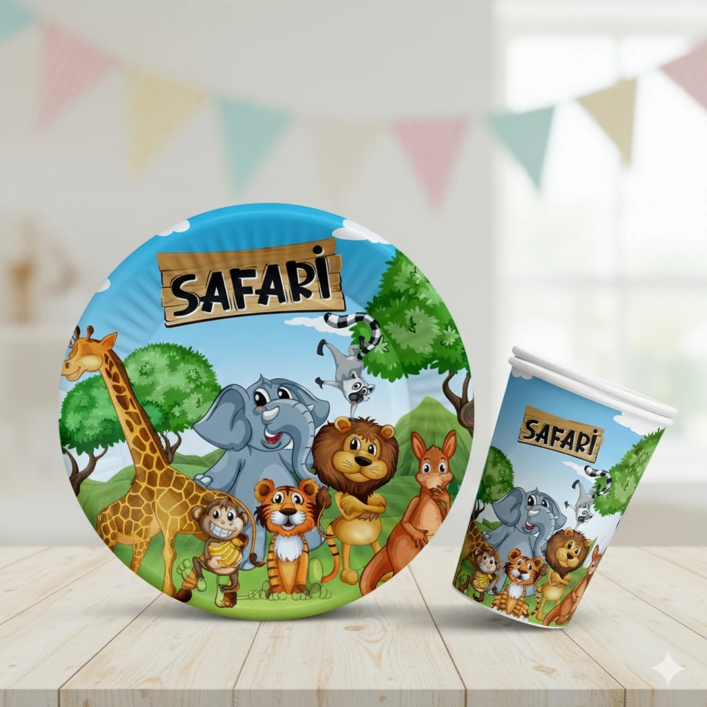 Safari Tabak Bardak Set 8'li