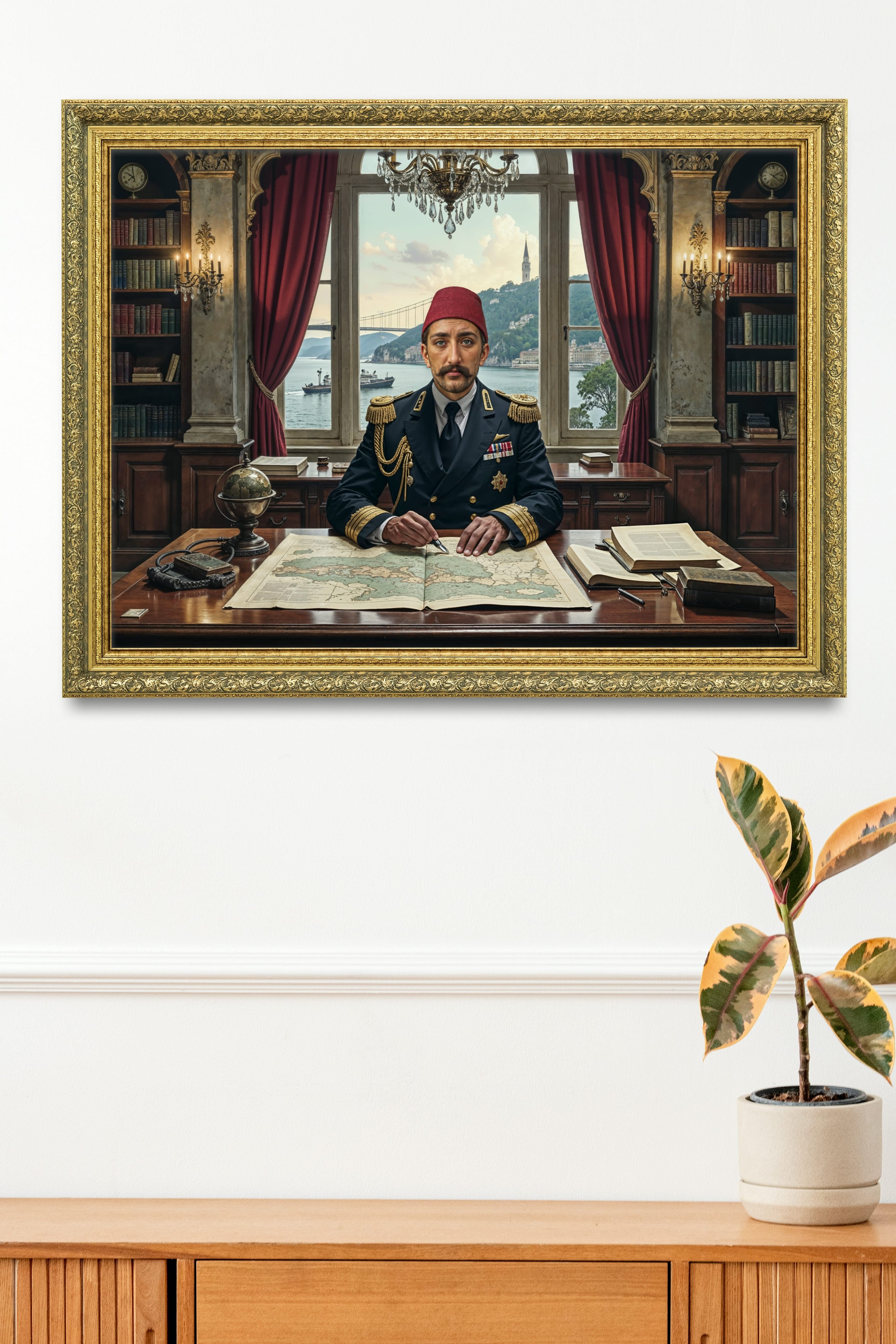 Abdulhamid Makam Odasında Çerçeveli Tablo 60x80 cm