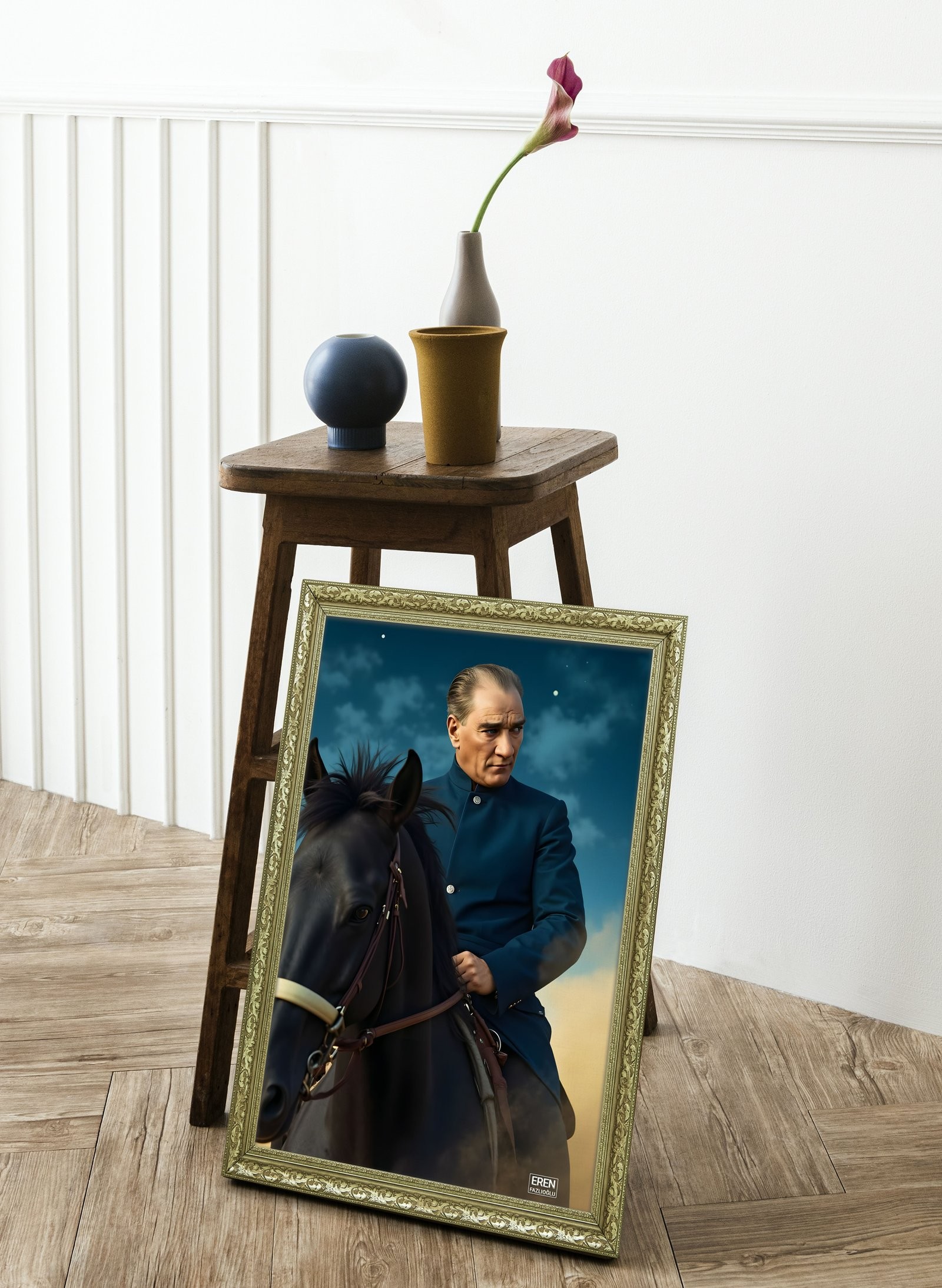 Gökyüzüne Yolculuk 60x80 cm Çerçeveli Tablo