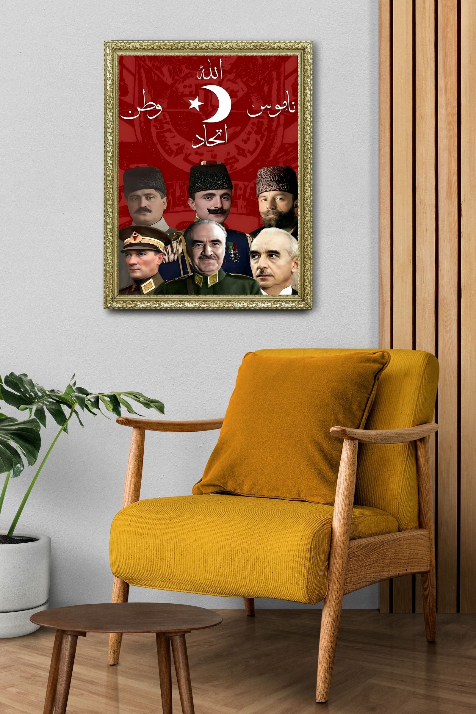 İttihatın Öncü Liderleri 60x80 cm Çerçeveli Tablo