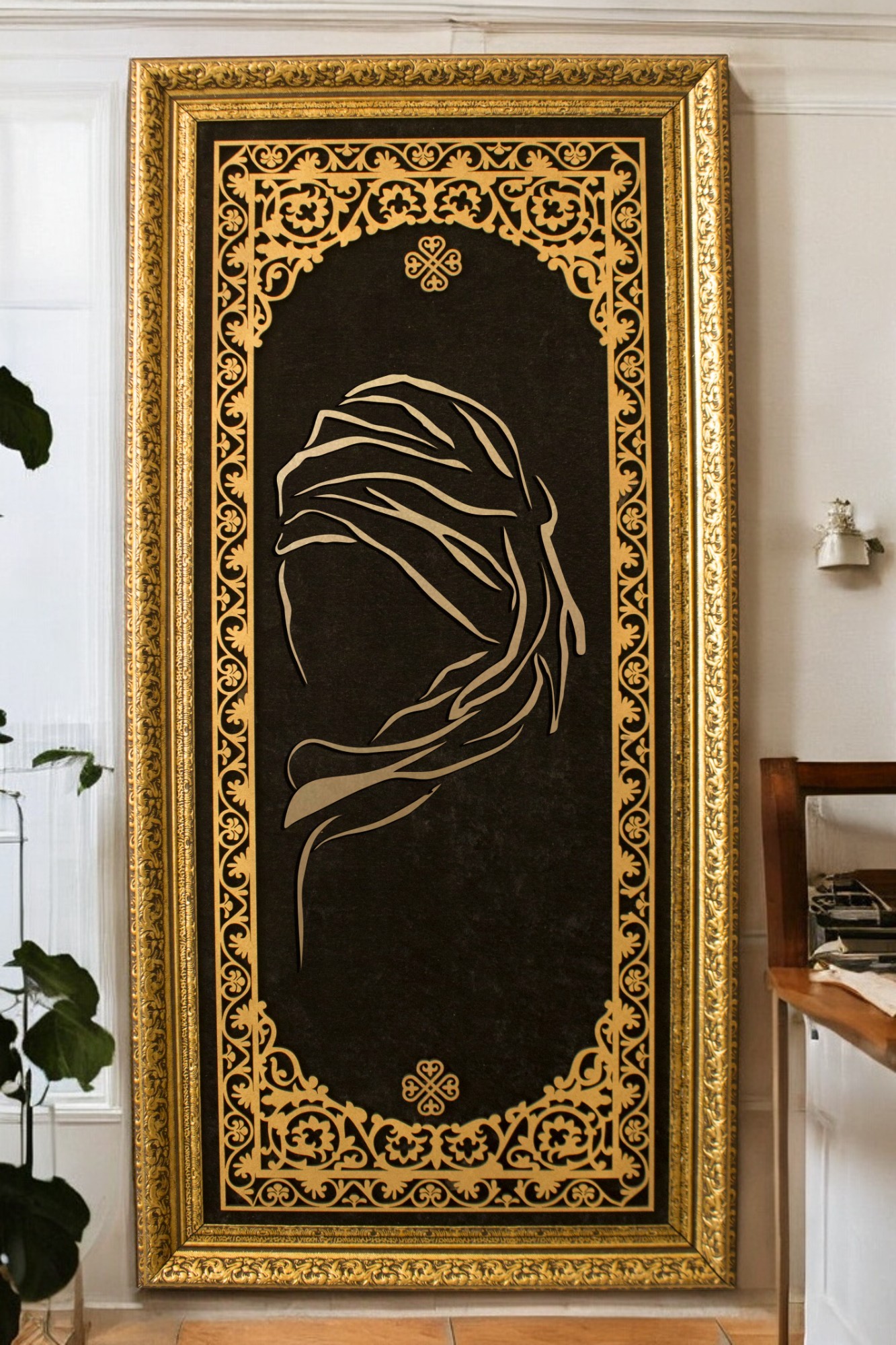 Said Nursi Hat Sanatı Tablo 40x80 cm