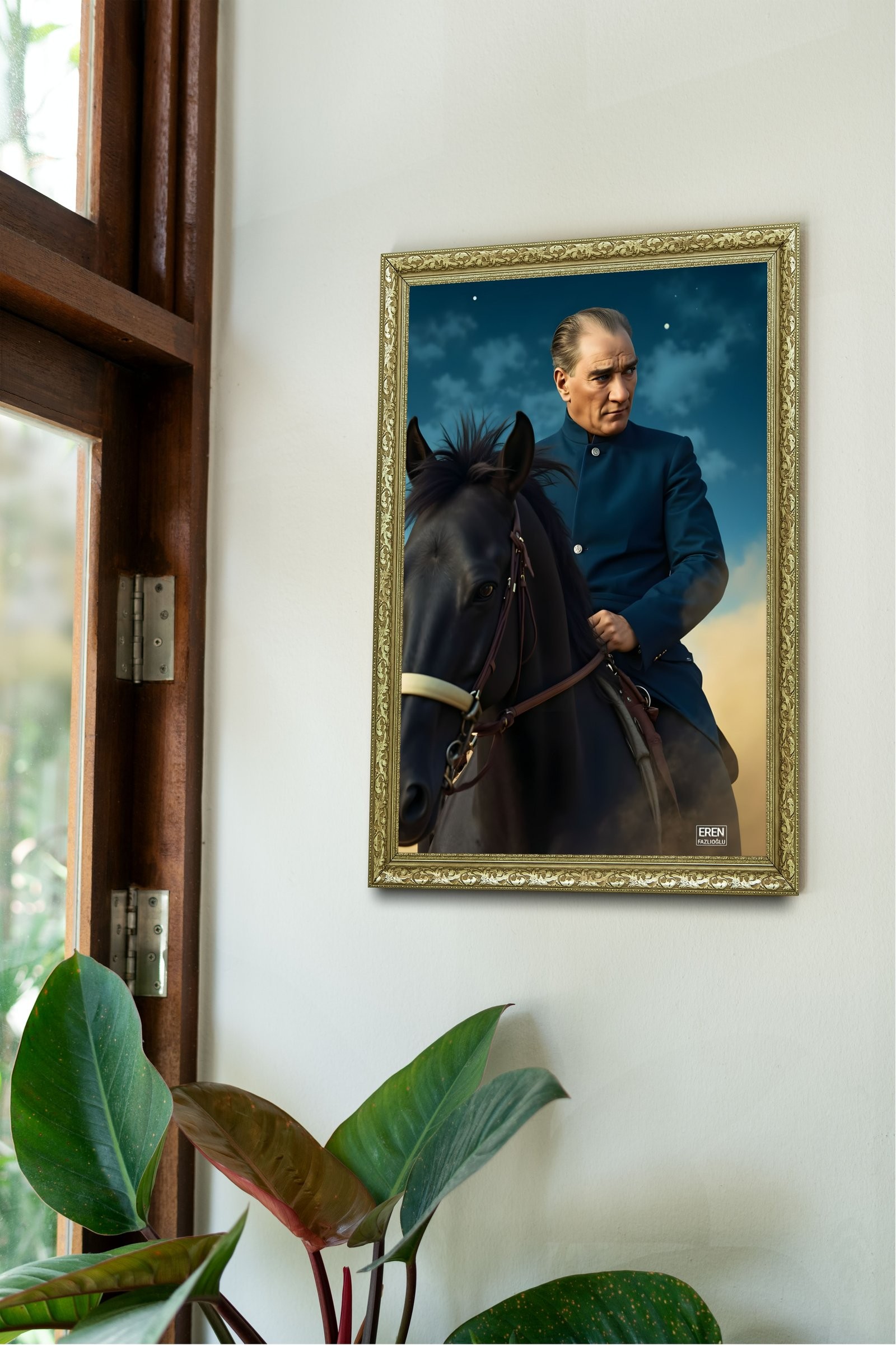 Gökyüzüne Yolculuk 60x80 cm Çerçeveli Tablo