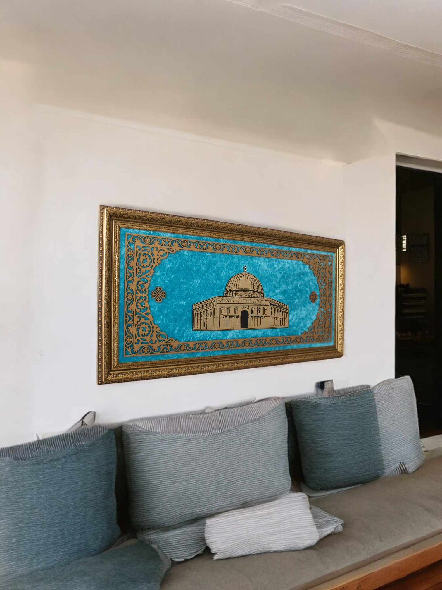 Ramallah Hat Sanatı Tablo 40x80 cm