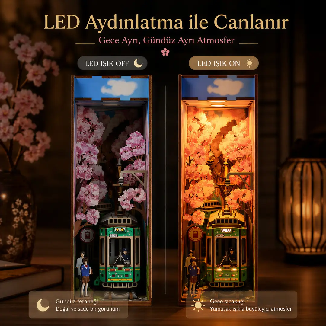 Sakura Seyahati – Japon Kiraz Çiçeği Book Nook