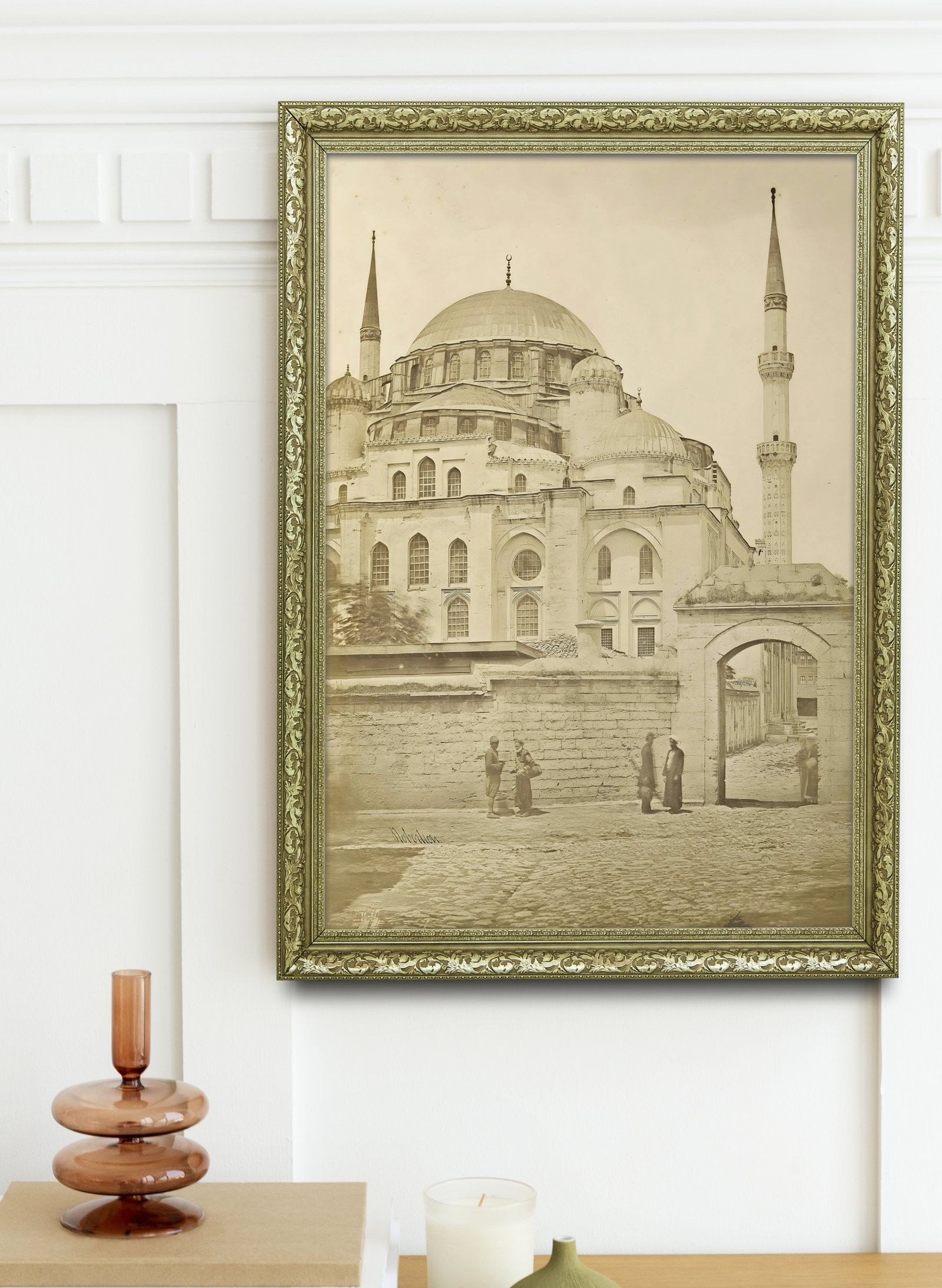 Süleymaniye Cami Osmanlı Mimarisi'Nin İncisi 60x80 cm Çerçeveli Tablo