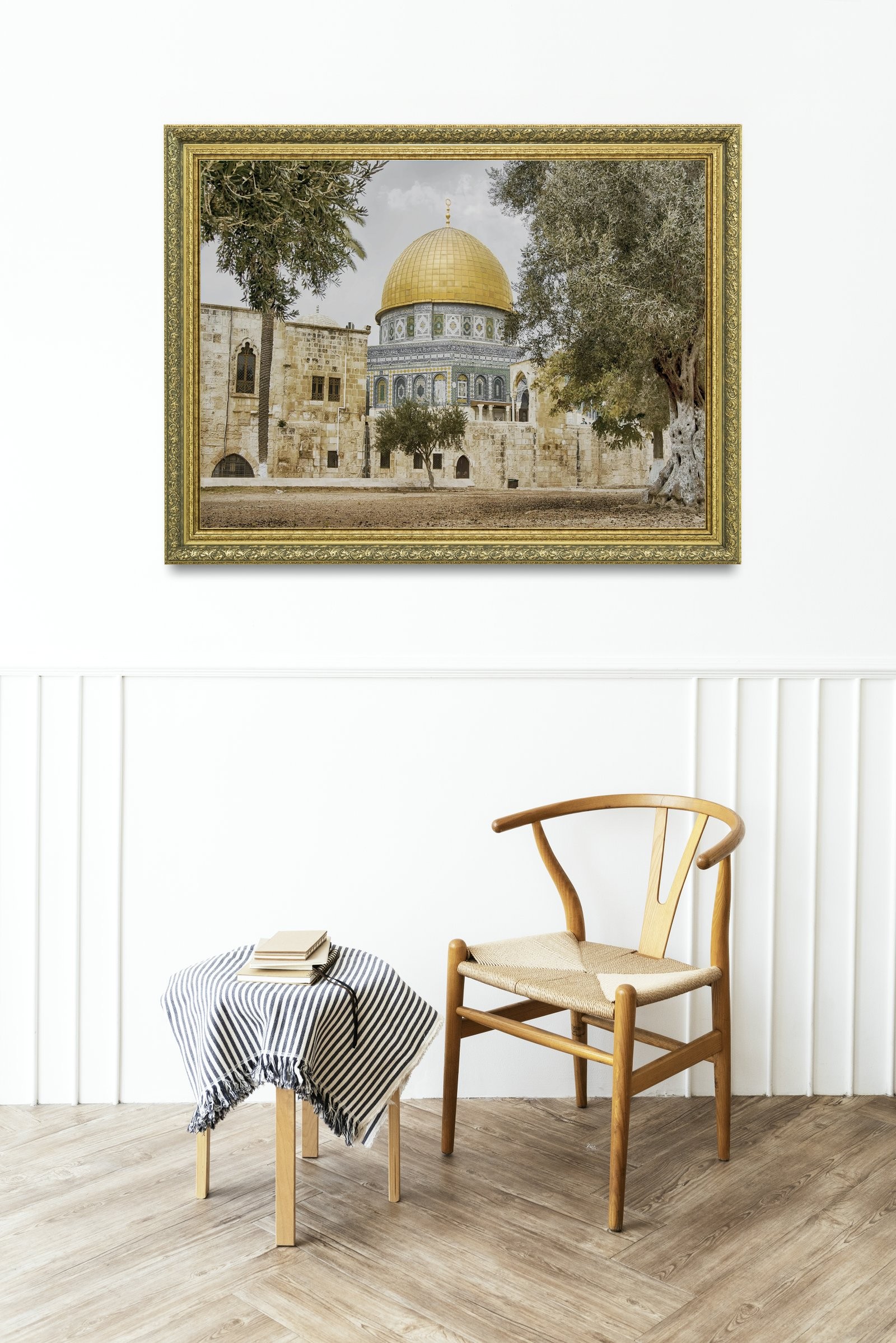 MescidI Aksa Kudüs'Ün İncisi 60x80 cm Çerçeveli Tablo