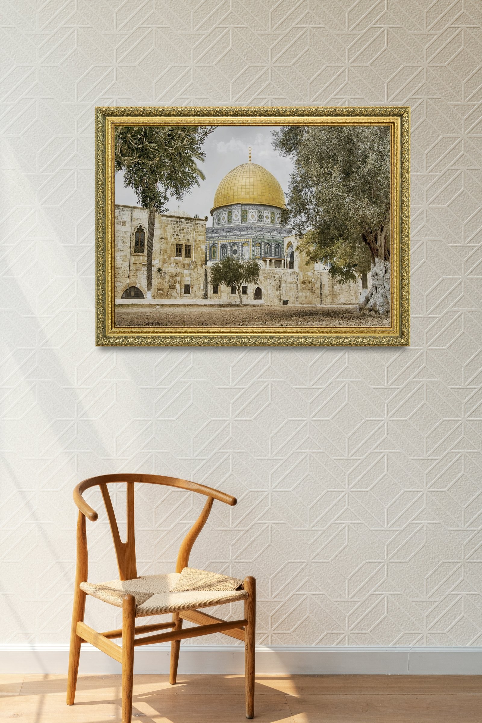 MescidI Aksa Kudüs'Ün İncisi 60x80 cm Çerçeveli Tablo