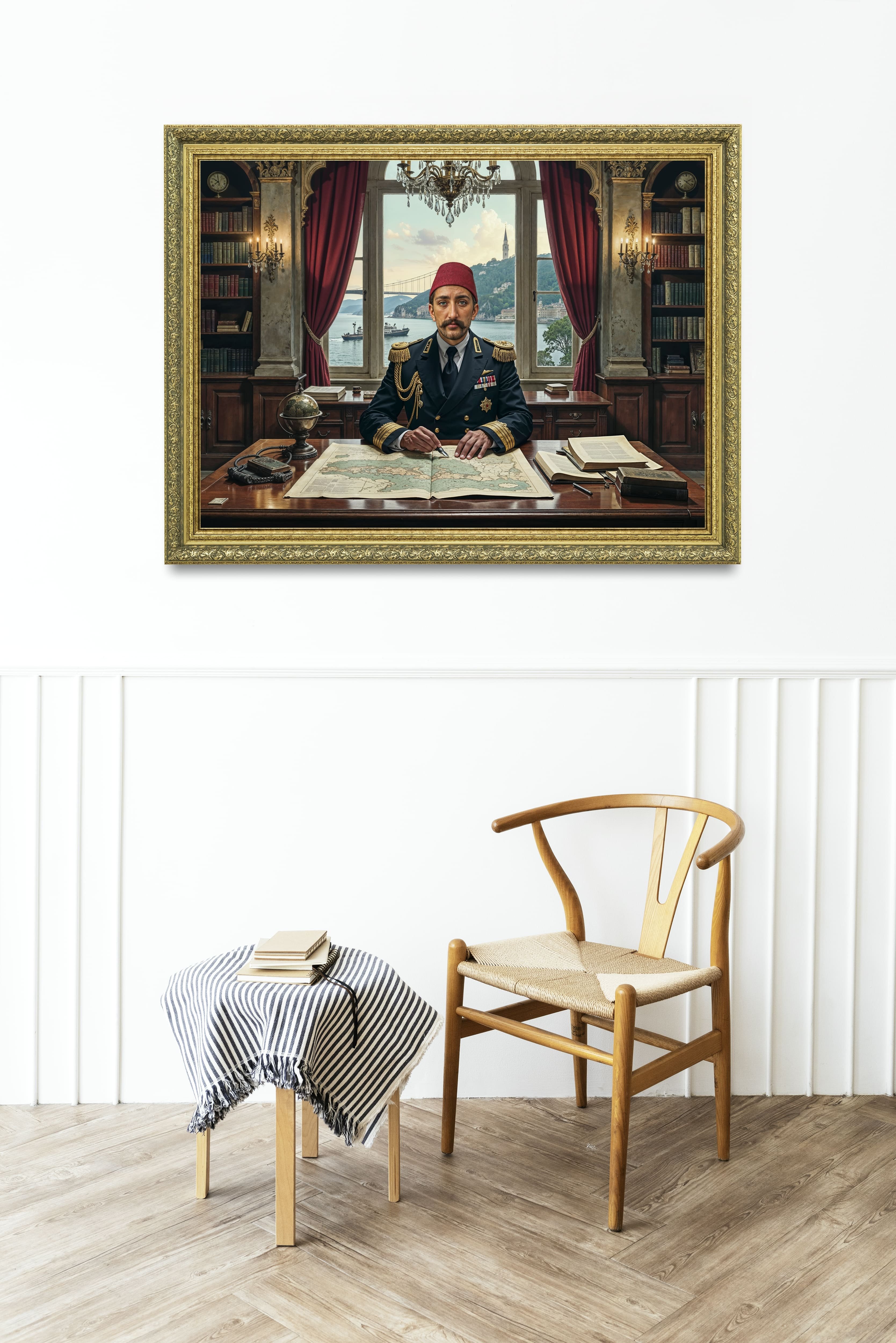 Abdulhamid Makam Odasında Çerçeveli Tablo 60x80 cm