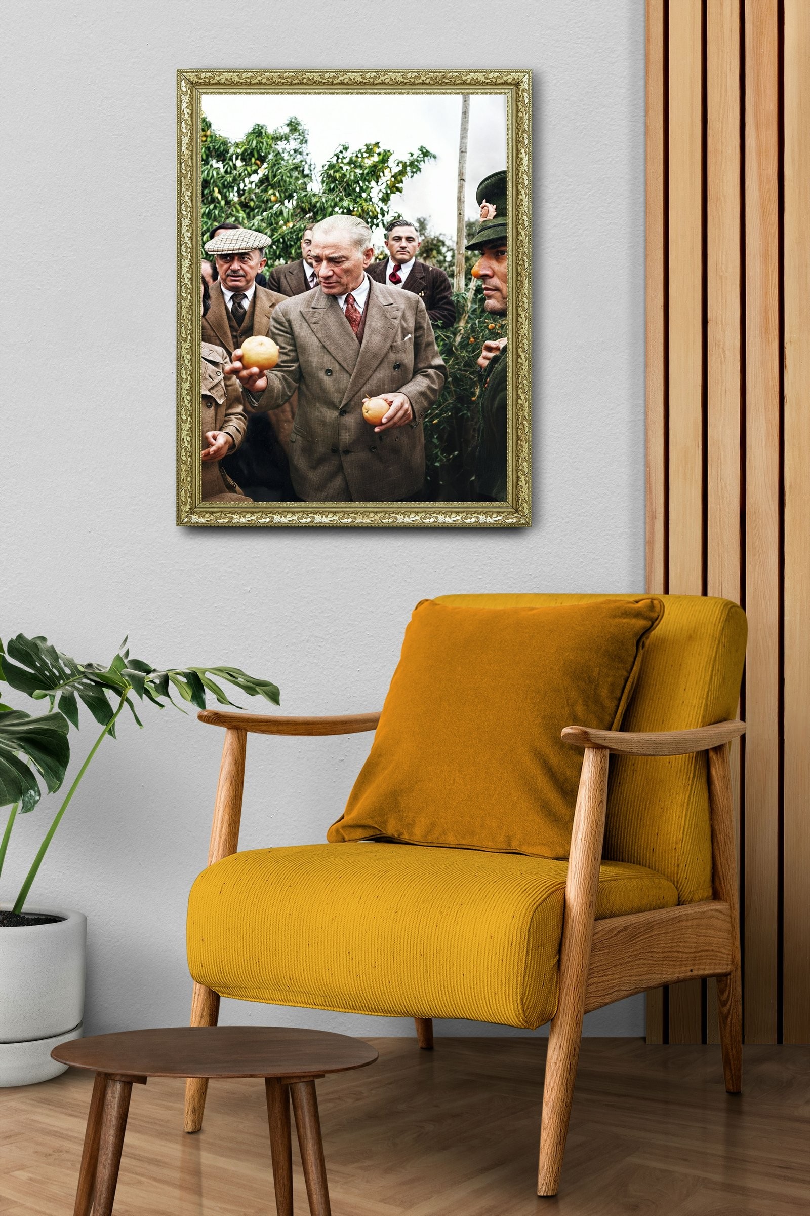 Milletle İç İçe Lider 60x80 cm Çerçeveli Tablo