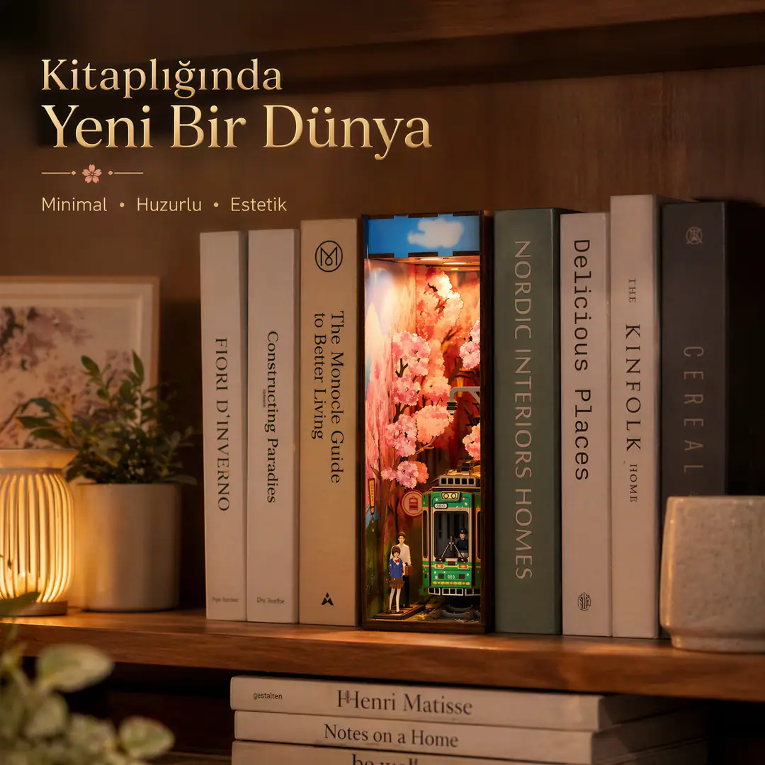 Sakura Seyahati – Japon Kiraz Çiçeği Book Nook