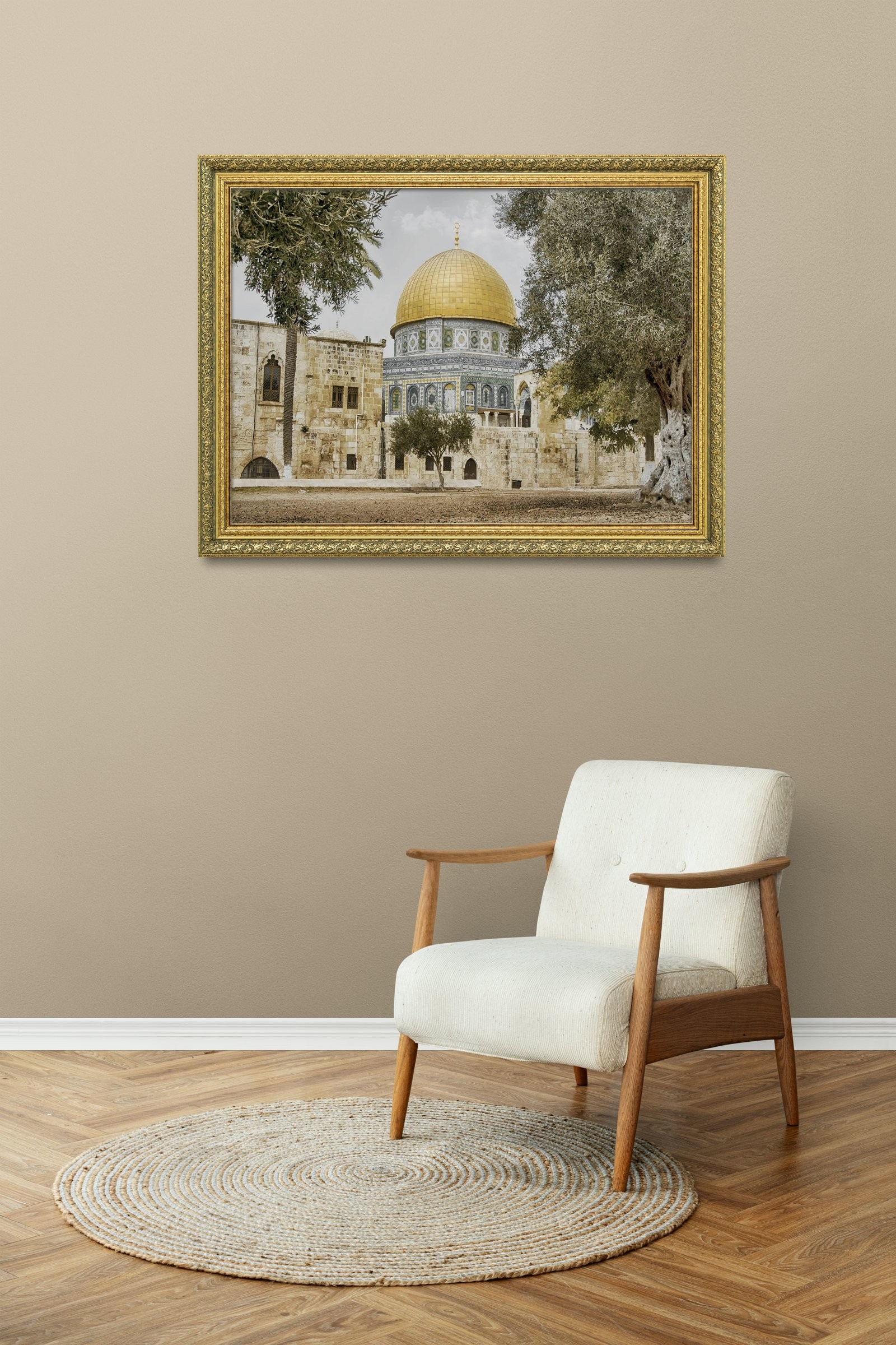MescidI Aksa Kudüs'Ün İncisi 60x80 cm Çerçeveli Tablo