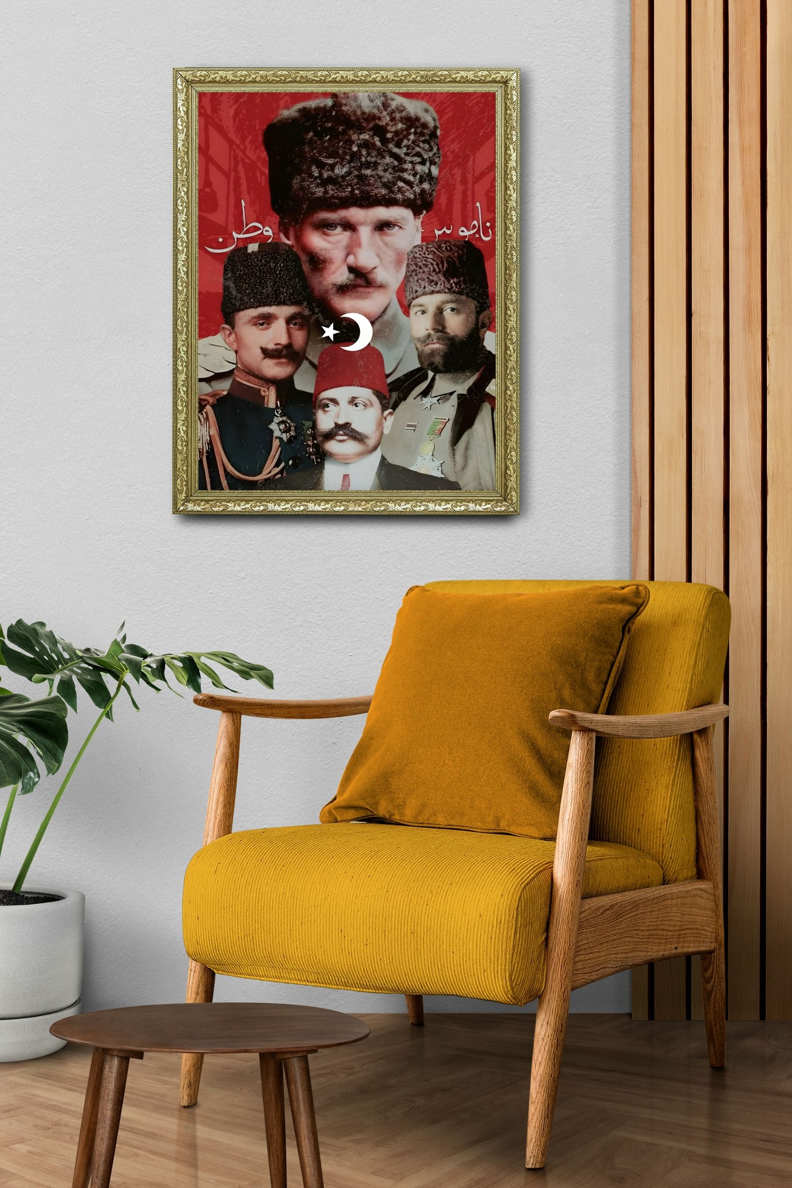 İttihatın Yüce Ruhları 60x80 cm Çerçeveli Tablo