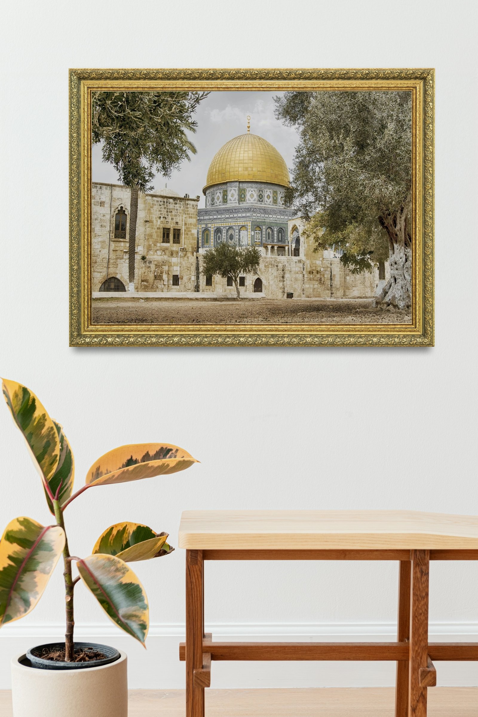 MescidI Aksa Kudüs'Ün İncisi 60x80 cm Çerçeveli Tablo