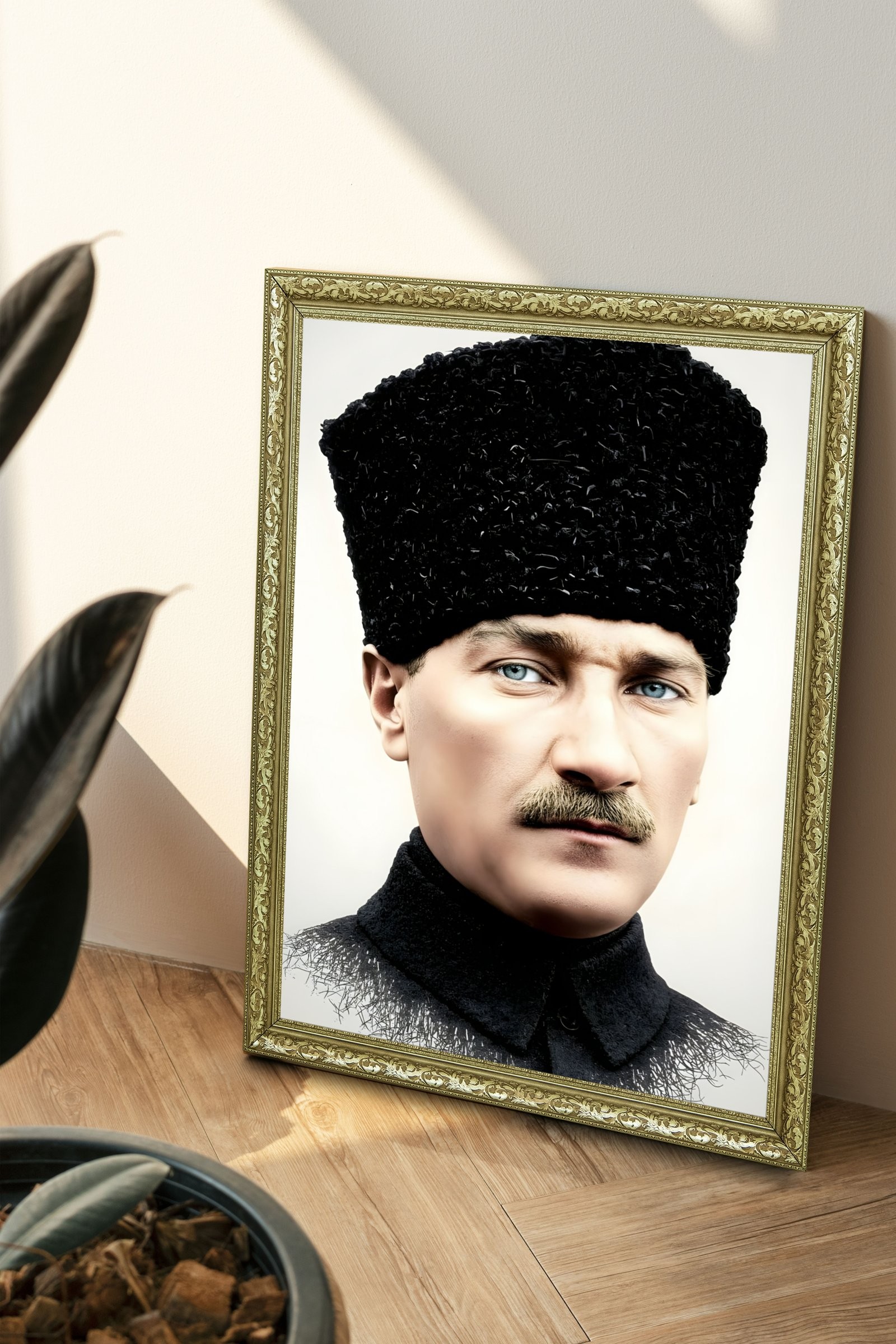 Aydınlık Fon Üzerinde Lider 60x80 cm Çerçeveli Tablo