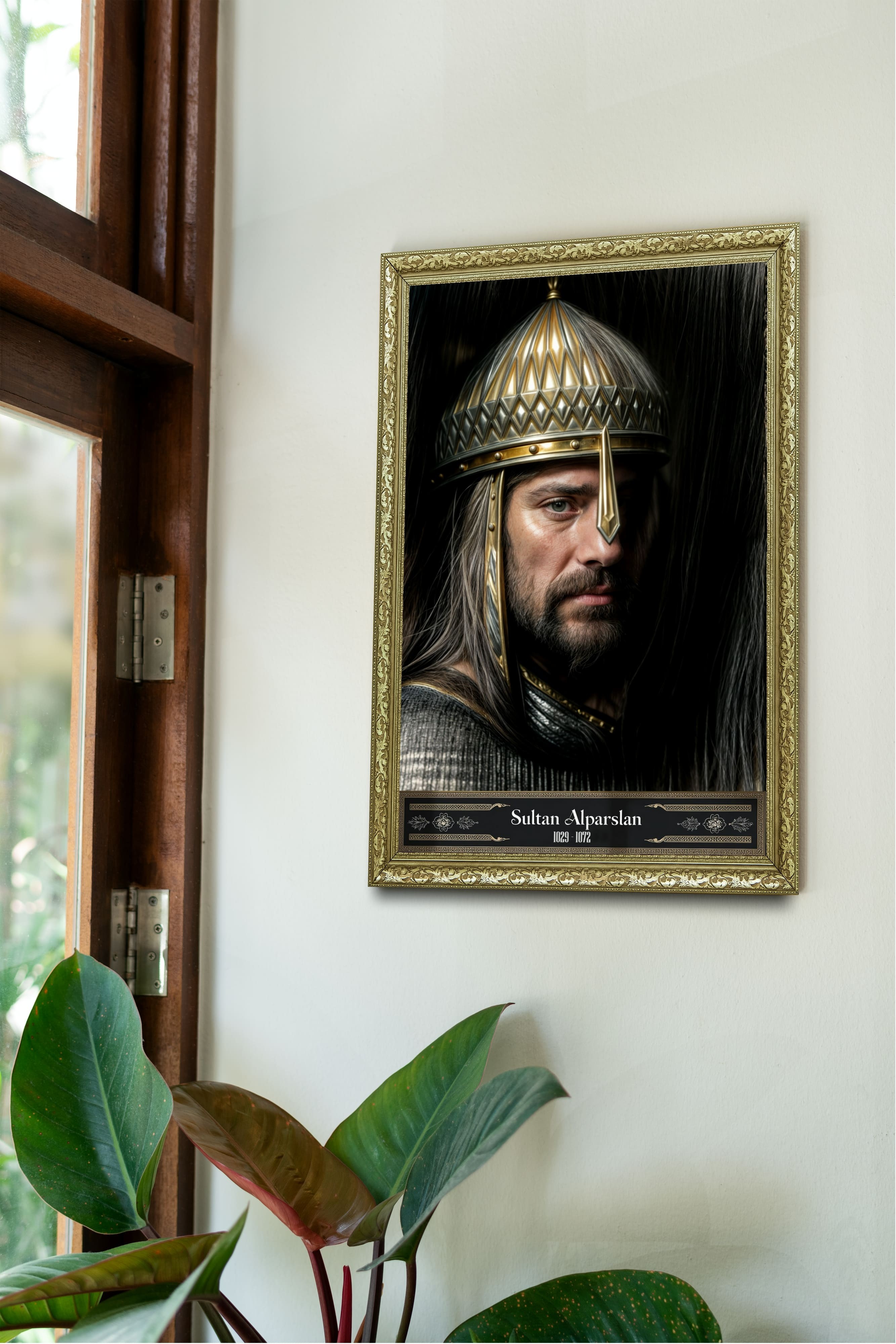 Sultan Alparslan Özel Çalışma Çerçeveli Tablo 60x80 cm