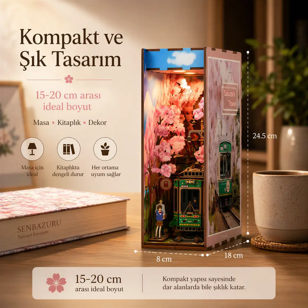 Sakura Seyahati – Japon Kiraz Çiçeği Book Nook
