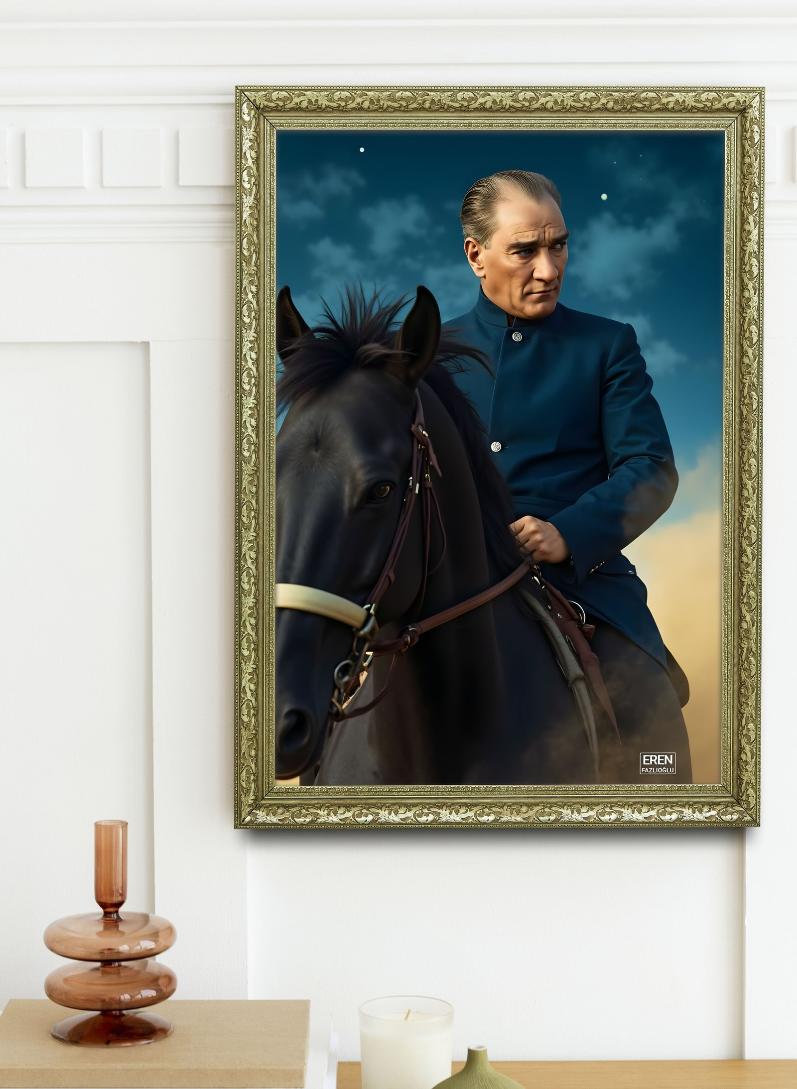 Gökyüzüne Yolculuk 60x80 cm Çerçeveli Tablo