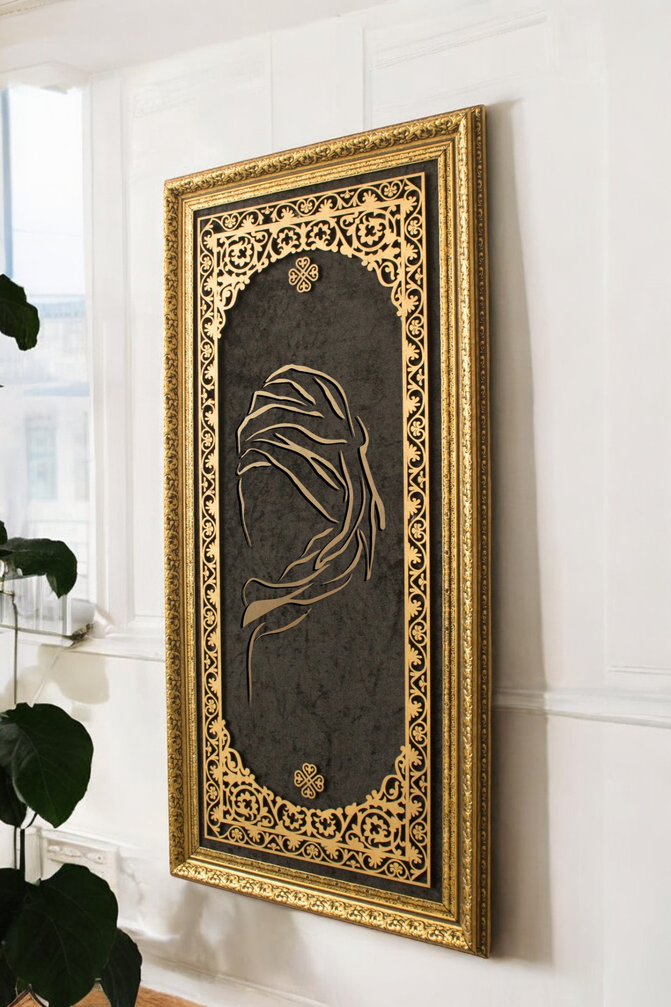 Said Nursi Hat Sanatı Tablo 40x80 cm