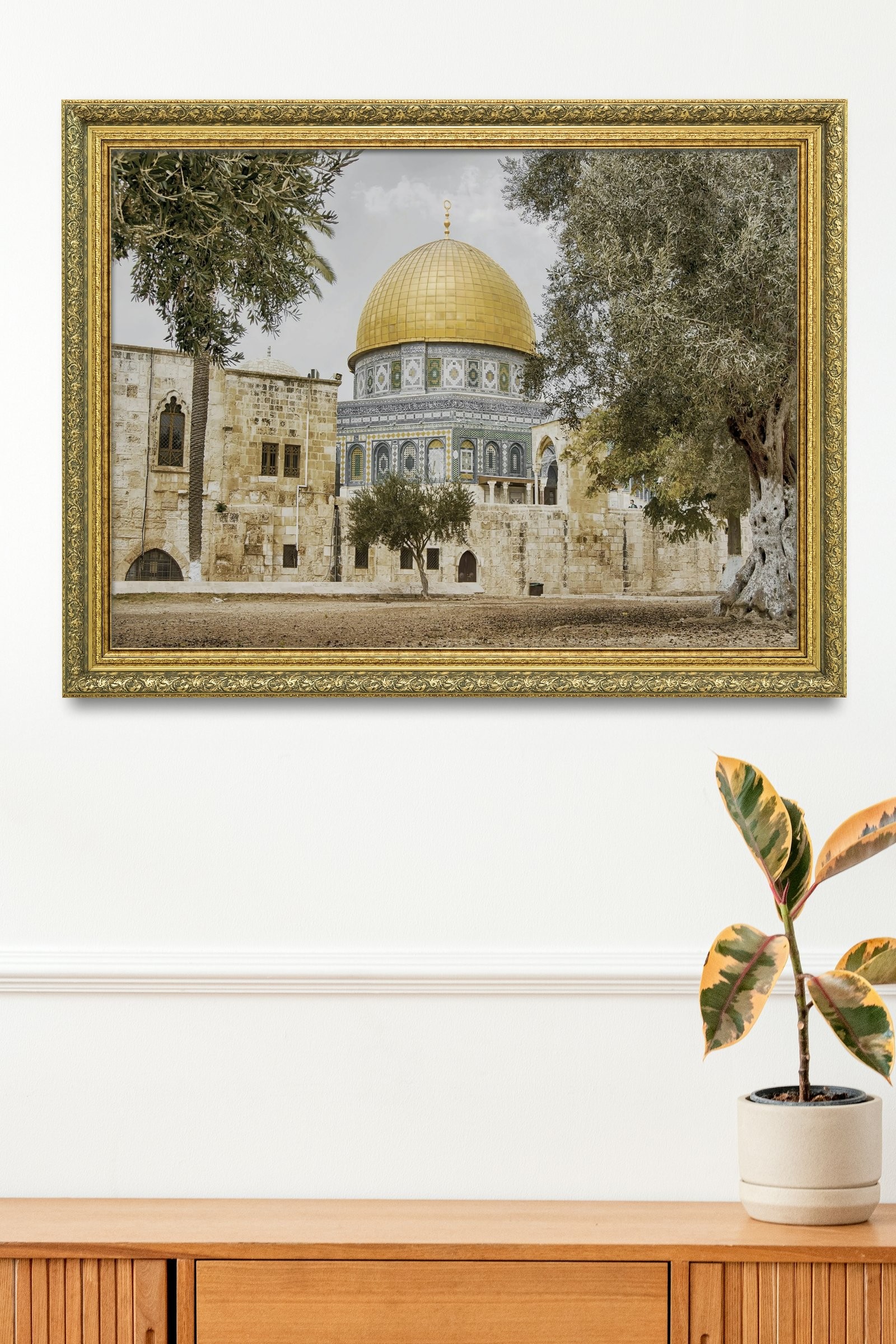 MescidI Aksa Kudüs'Ün İncisi 60x80 cm Çerçeveli Tablo
