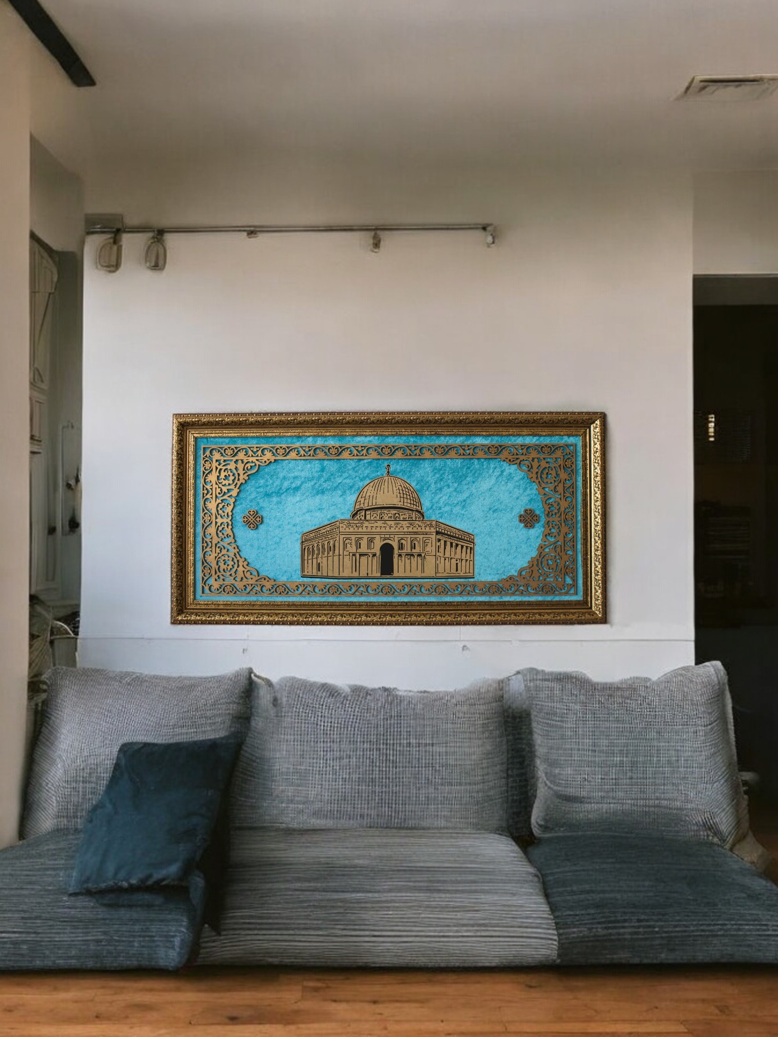 Ramallah Hat Sanatı Tablo 40x80 cm