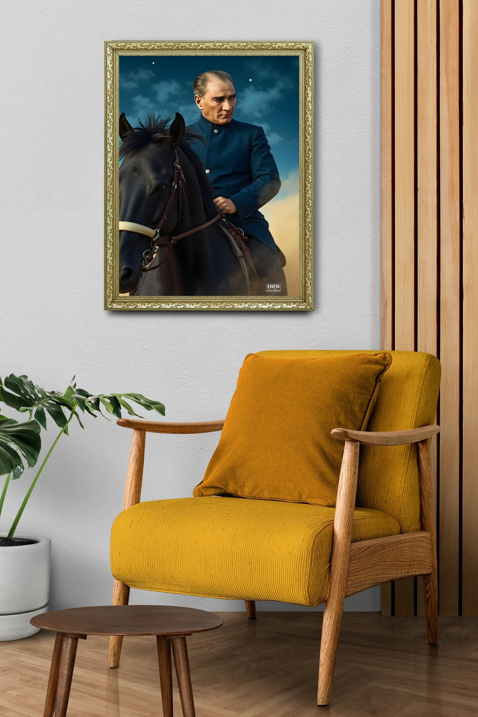 Gökyüzüne Yolculuk 60x80 cm Çerçeveli Tablo