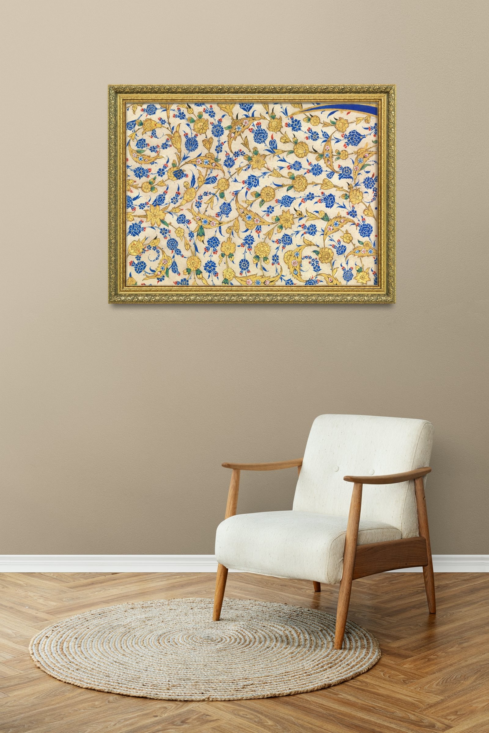 Kadim Mirasın Farklı Dokunuşları İslami Desen Sanatı 60x80 cm Çerçeveli Tablo