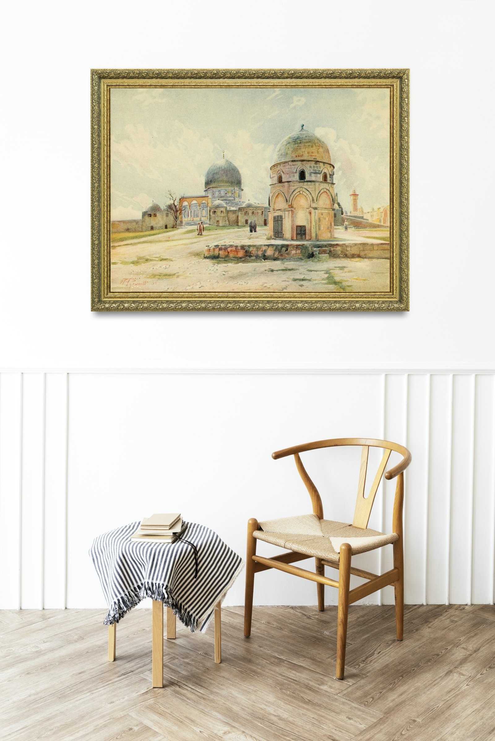 Tarihi MescidI Aksa Kudüs'Ün İncisi 60x80 cm Çerçeveli Tablo