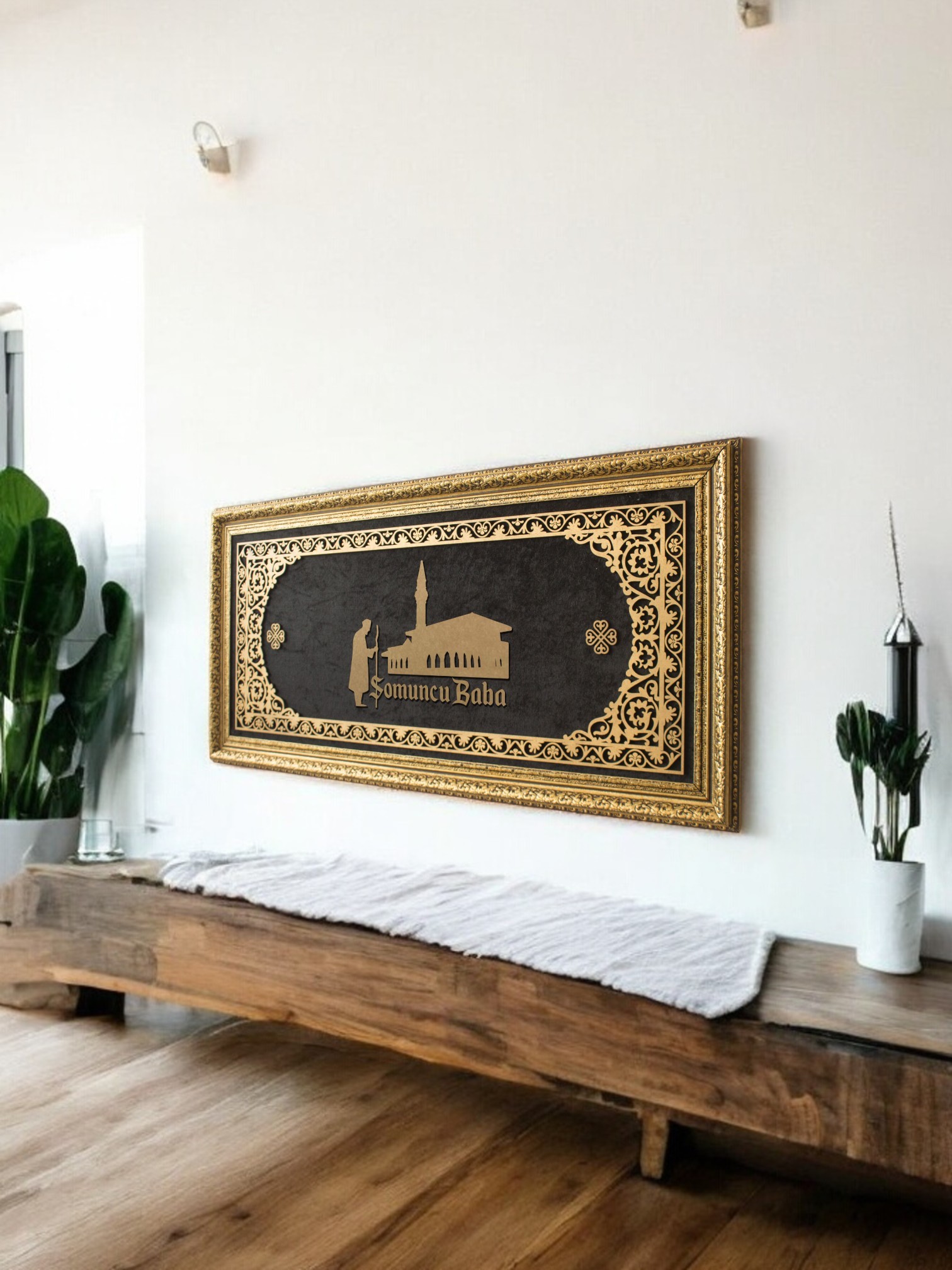 Somuncu Baba Hat Sanatı Tablo 40x80 cm