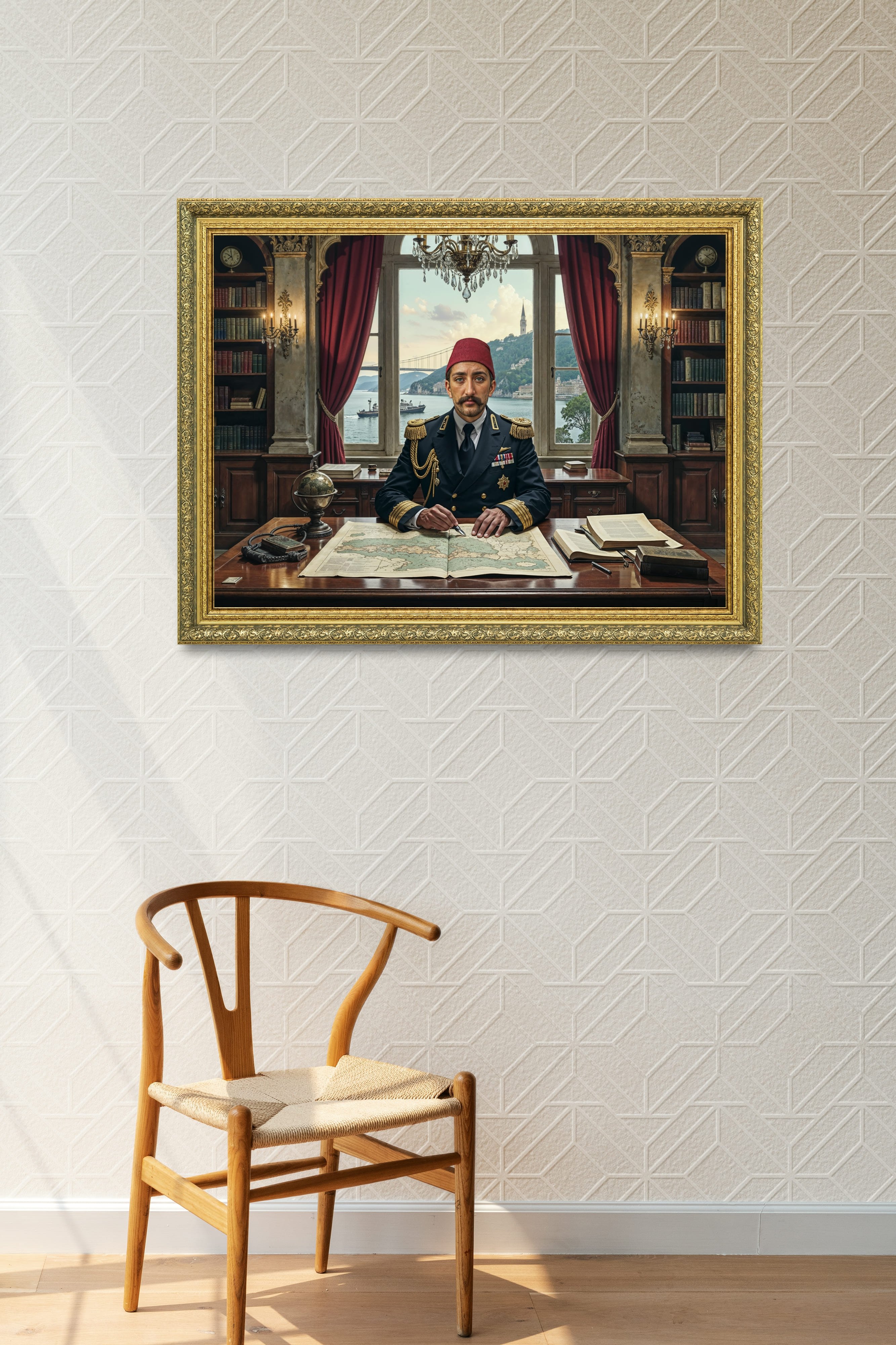 Abdulhamid Makam Odasında Çerçeveli Tablo 60x80 cm