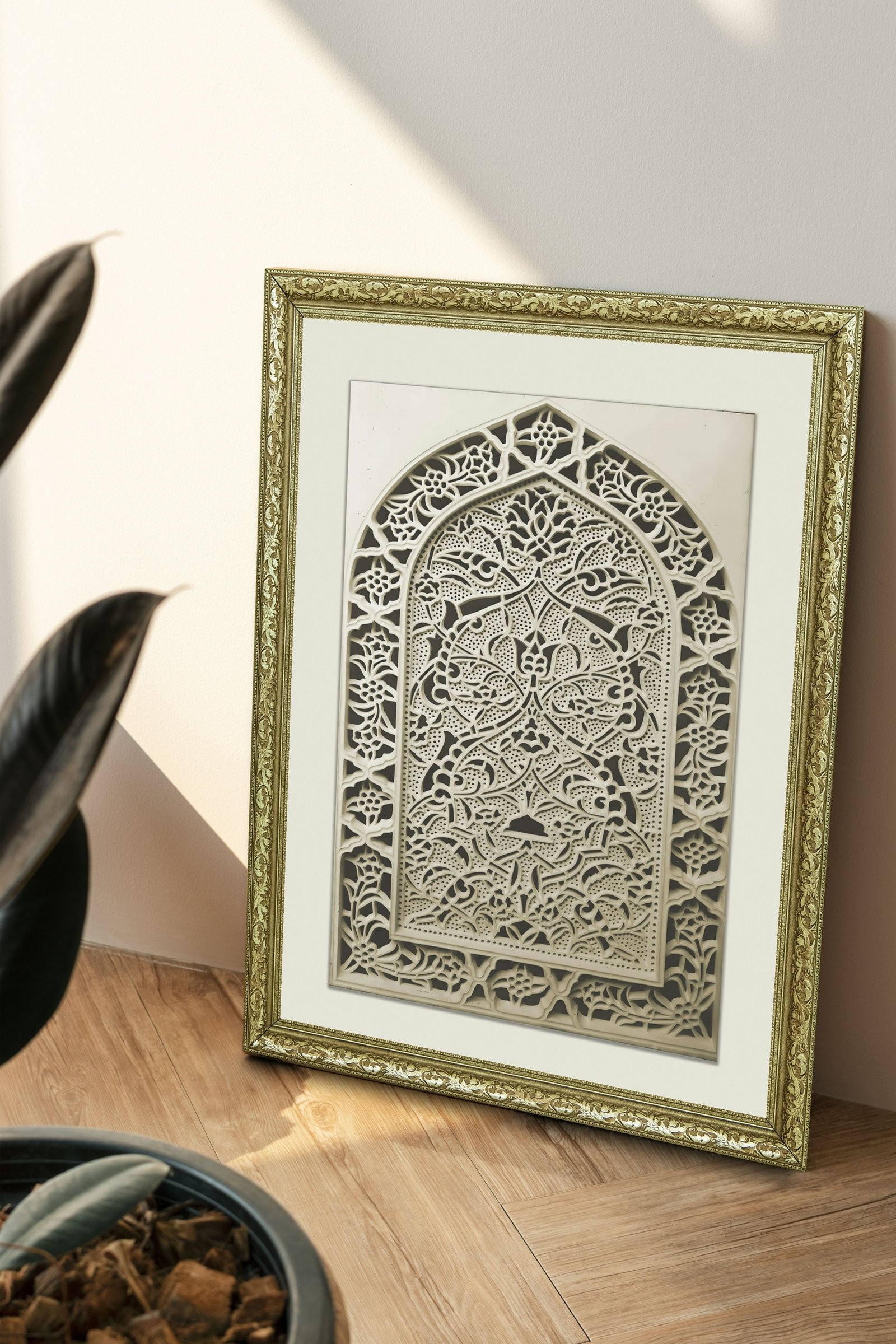 Cami Mimarisi İslam Sanatının Güzelliği 60x80 cm Çerçeveli Tablo