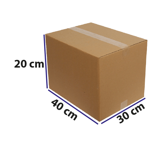 30*40*20 Kraft Karton Dopel Koli Baskısız Pk 15 Adet