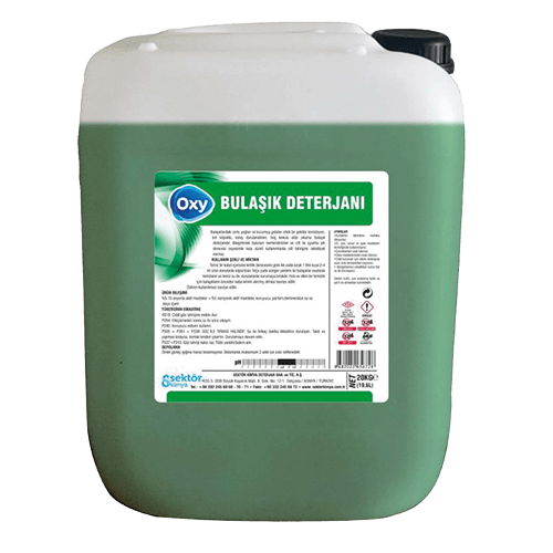 20 Kg Oxy Sıvı Bulaşık Deterjanı Yeşil/Limonlu (Mt-001 20) Adet