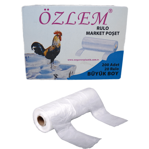Büyük Boy 1. Hışır Rulo Atlet Poşet (20*200 Ad) Kl 20 Rulo