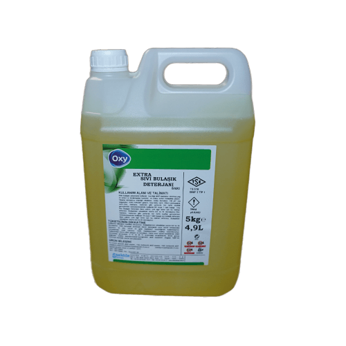 5 Kg Öz-Oxy Extra Sıvı Bulaşık Deterjanı Sarı (Öz-O-031 5) Kl 4 Adet